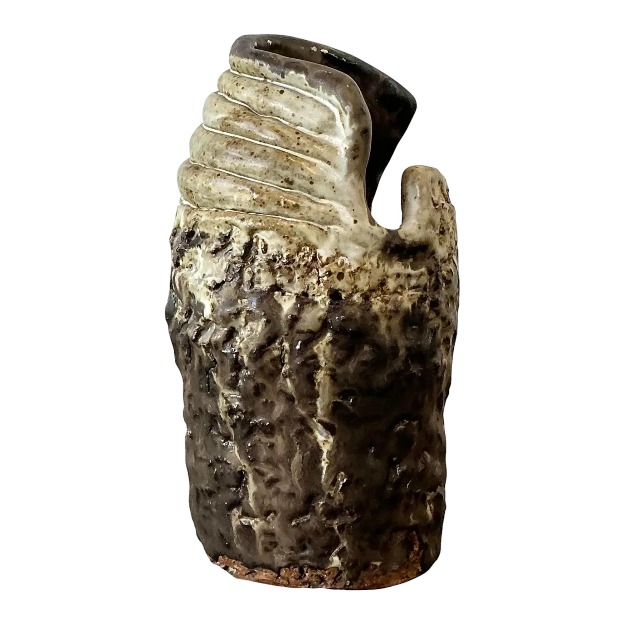 Vintage Original Studio Pottery Coil Vase
