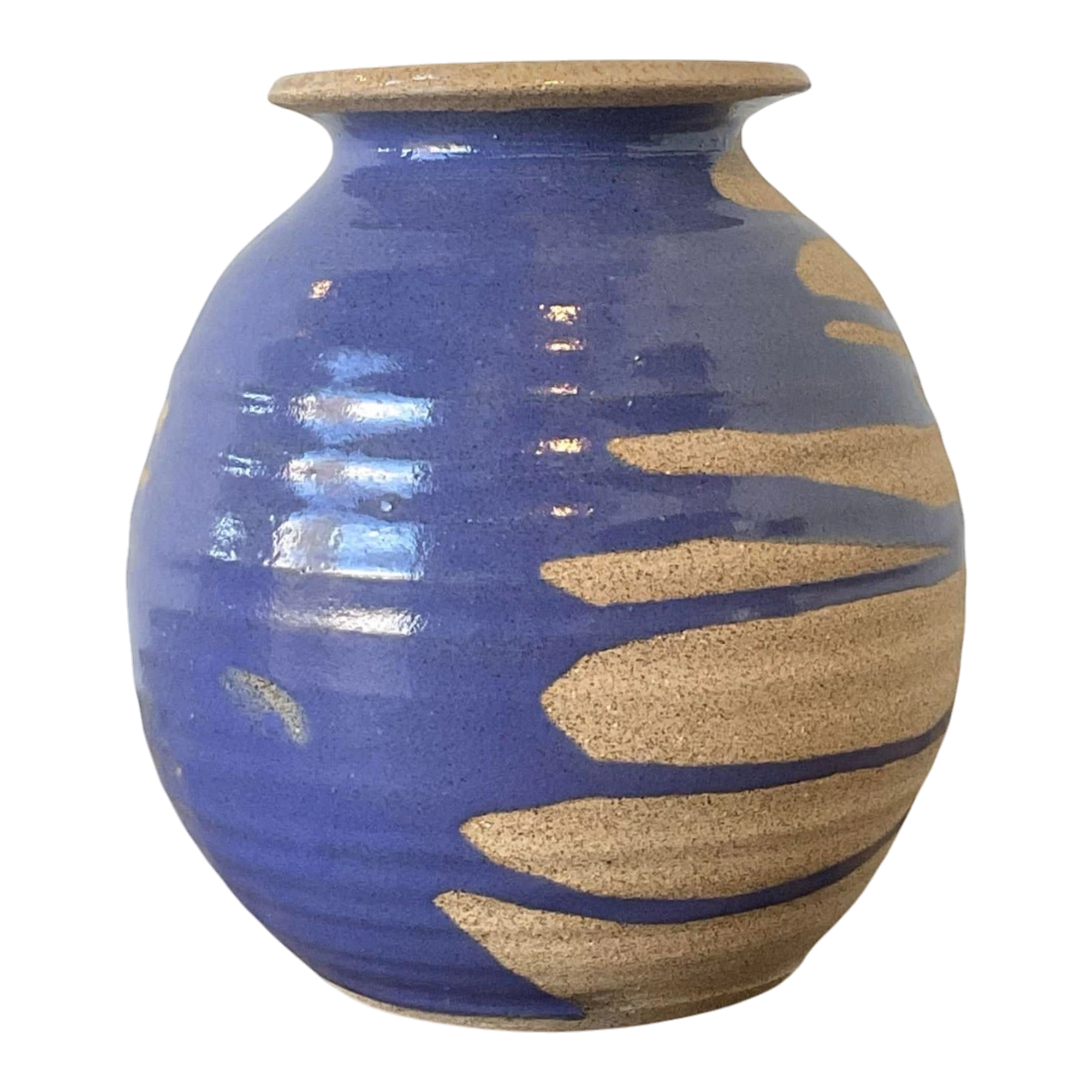Vintage Original Studio Pottery Drip Glaze Vase