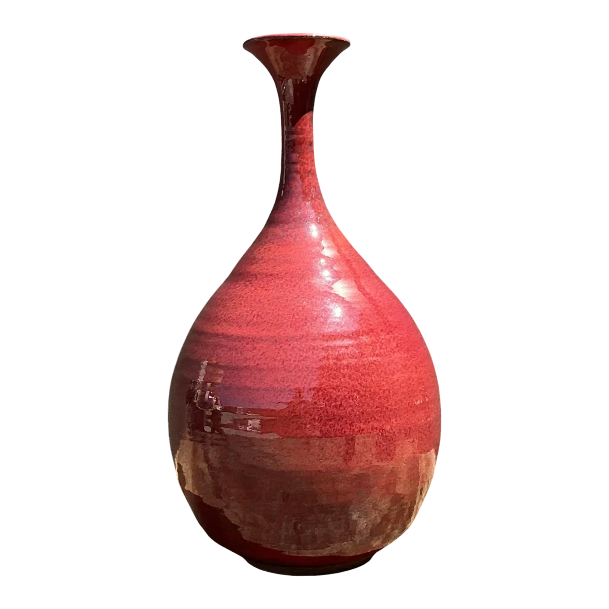 Vintage Original Studio Pottery Long Neck Vase — additional photo 1