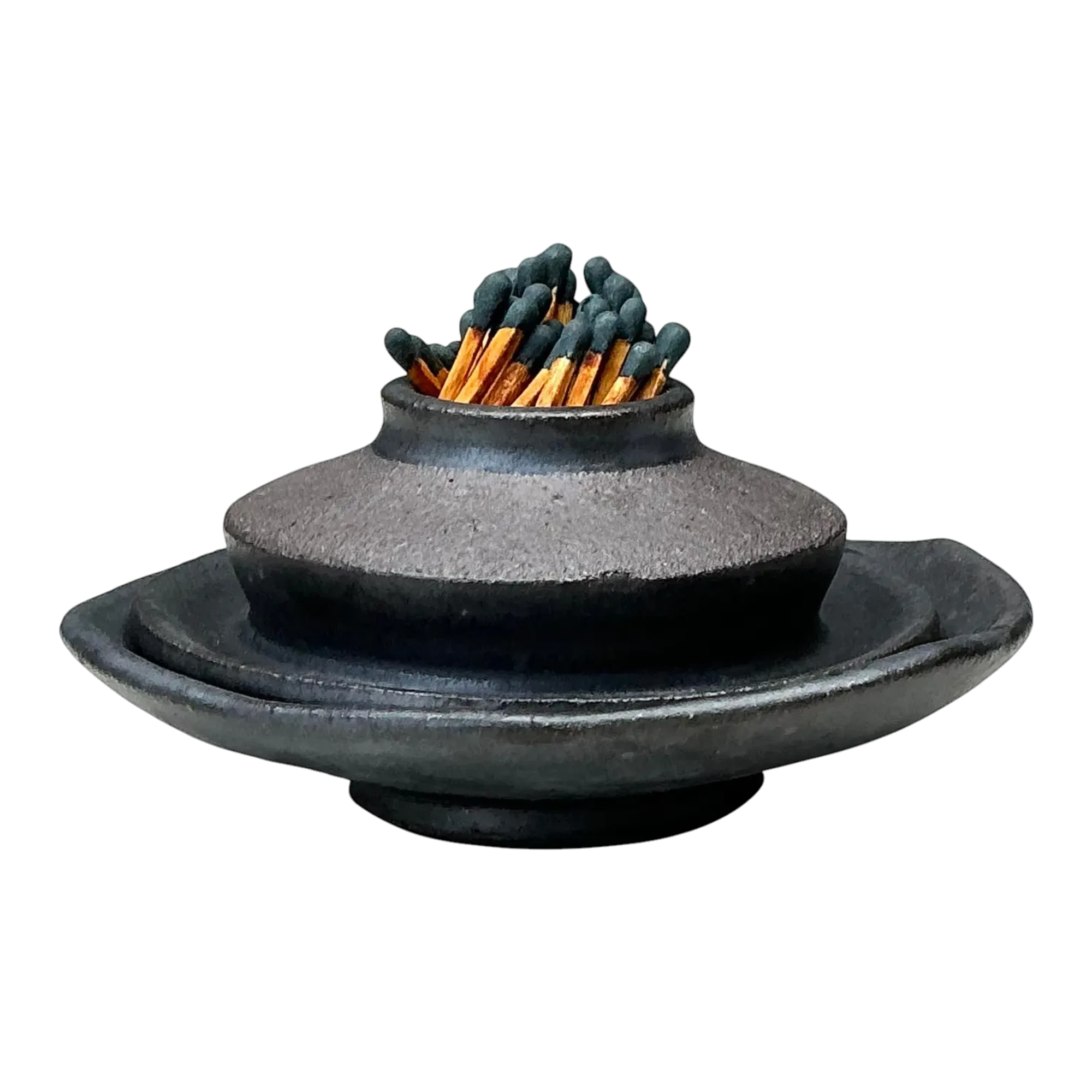 Vintage Original Studio Pottery Match Strike Set