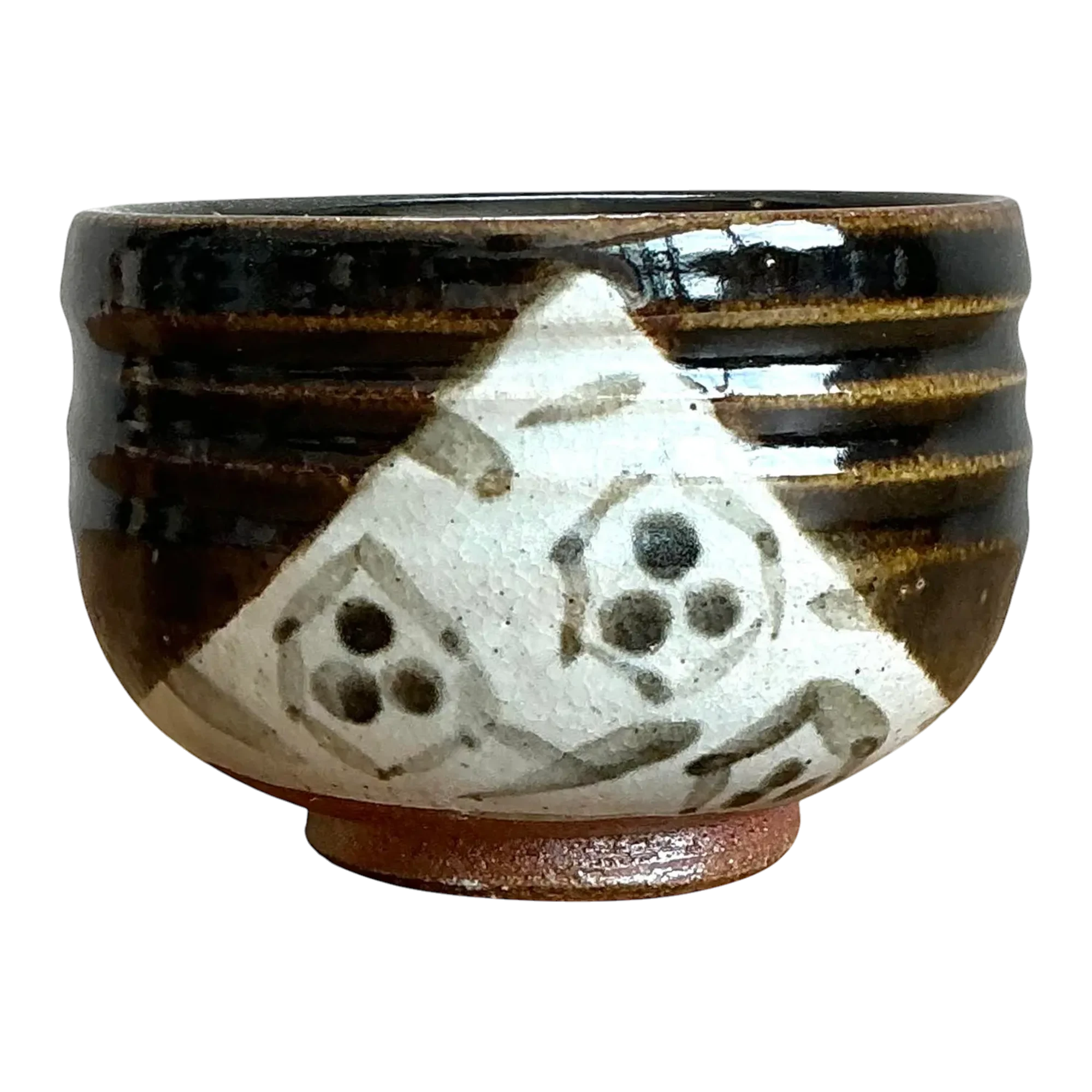 Vintage Original Studio Pottery Ribbed Bowl