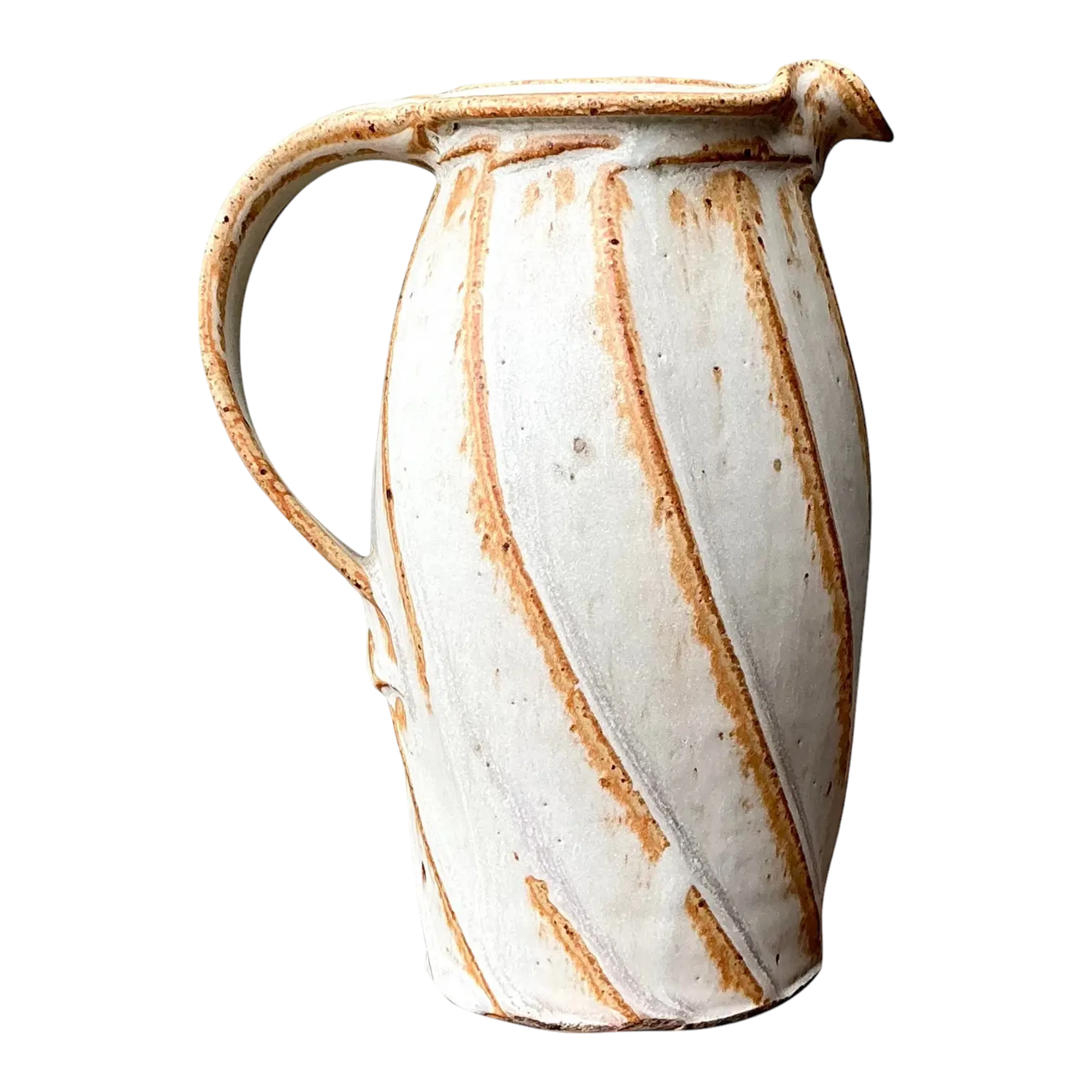 Vintage Original Studio Pottery Swirl Vase