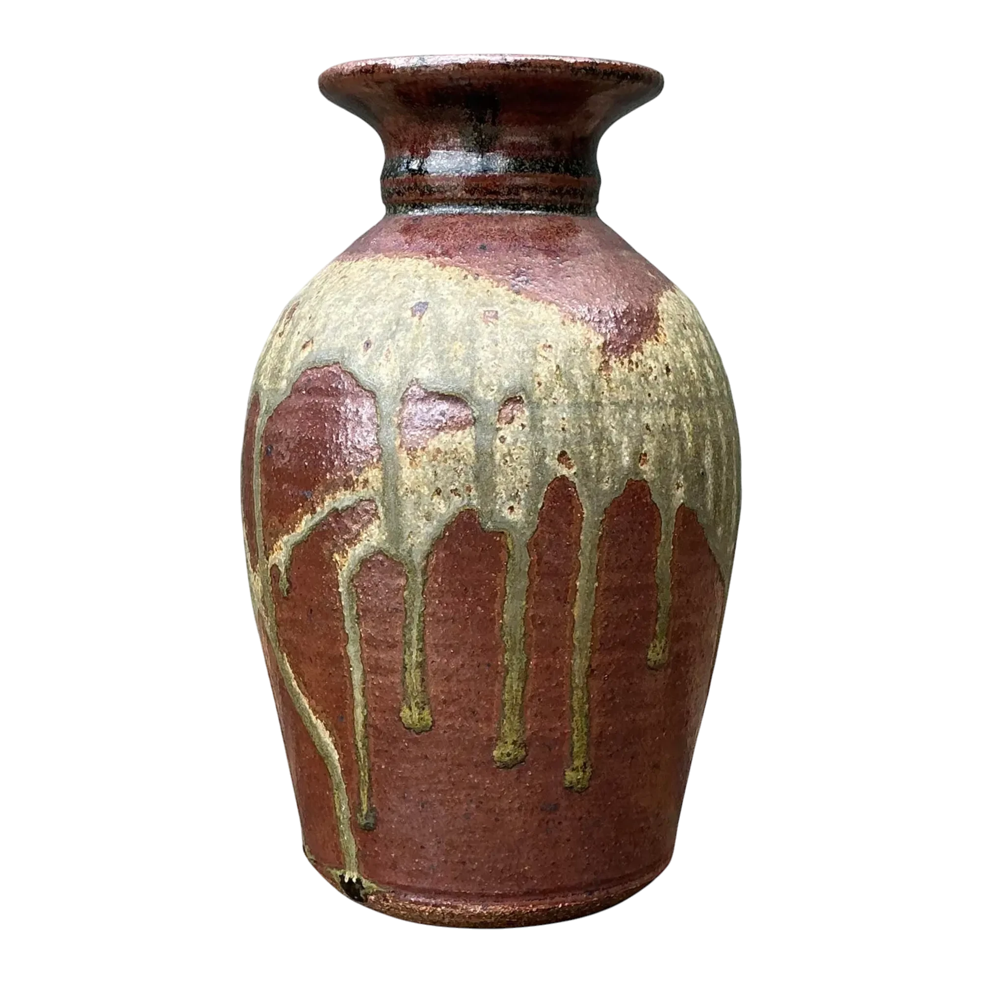 Vintage Original Studio Pottery Vase - Pottery, 4W x 10.75H