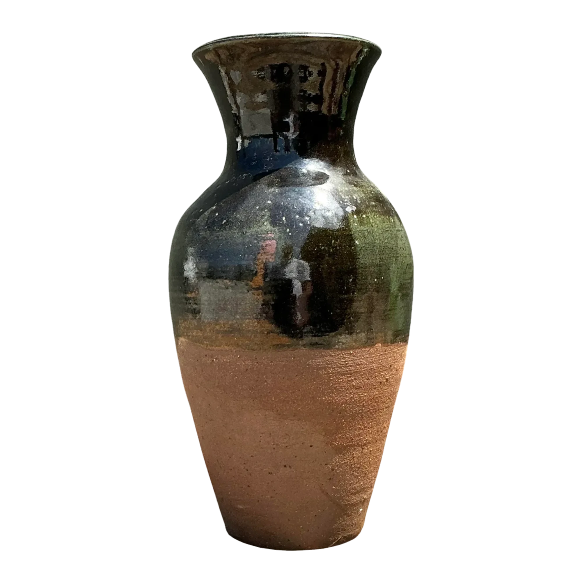 Vintage Original Studio Pottery Vase - Pottery, 5.25W x 5.75H