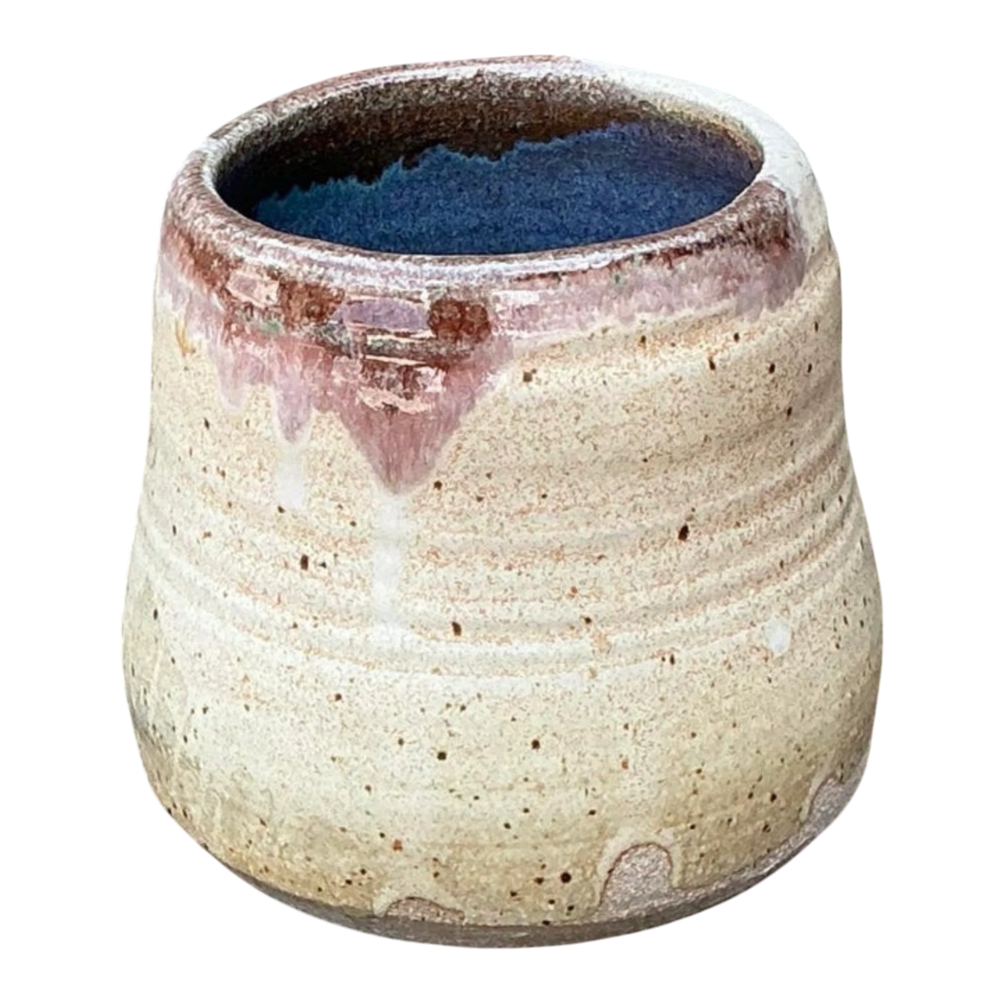 Vintage Original Studio Pottery Vase - Pottery, 5W x 4.75H