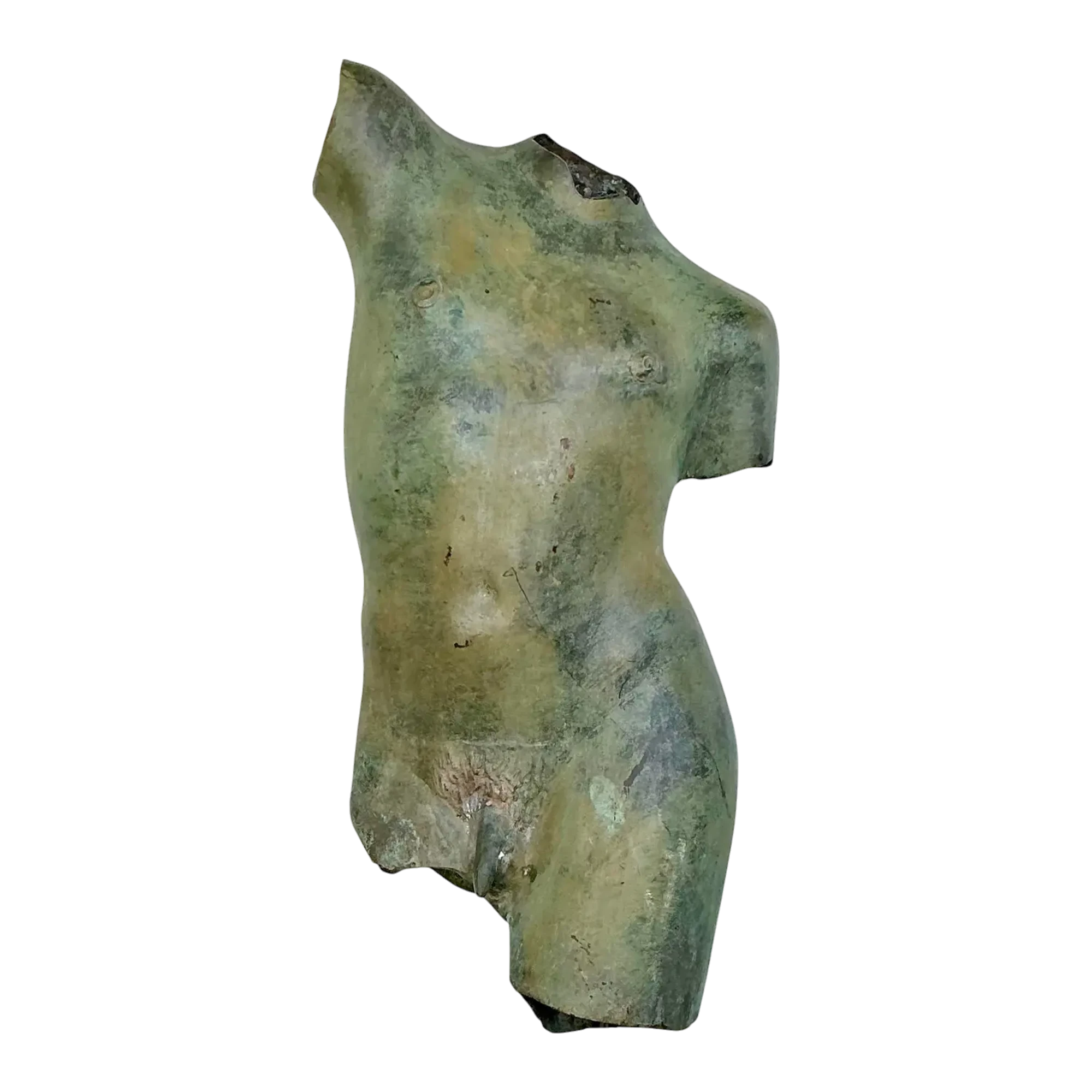 Vintage Patinated Bronze Torso of Man — additional photo 1