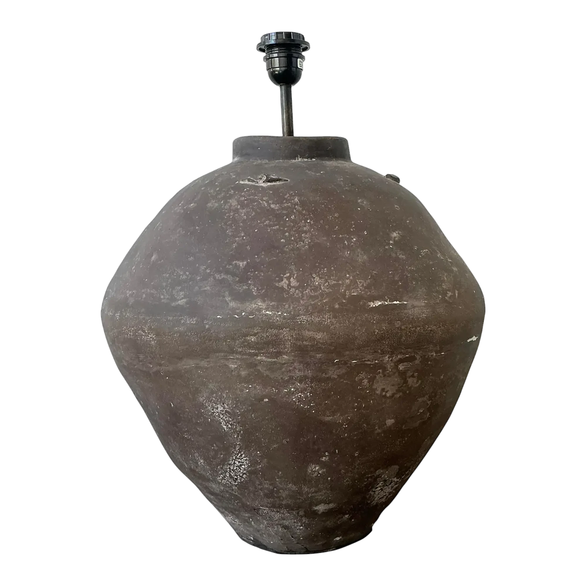 Vintage Primitive Matte Ceramic Lamp