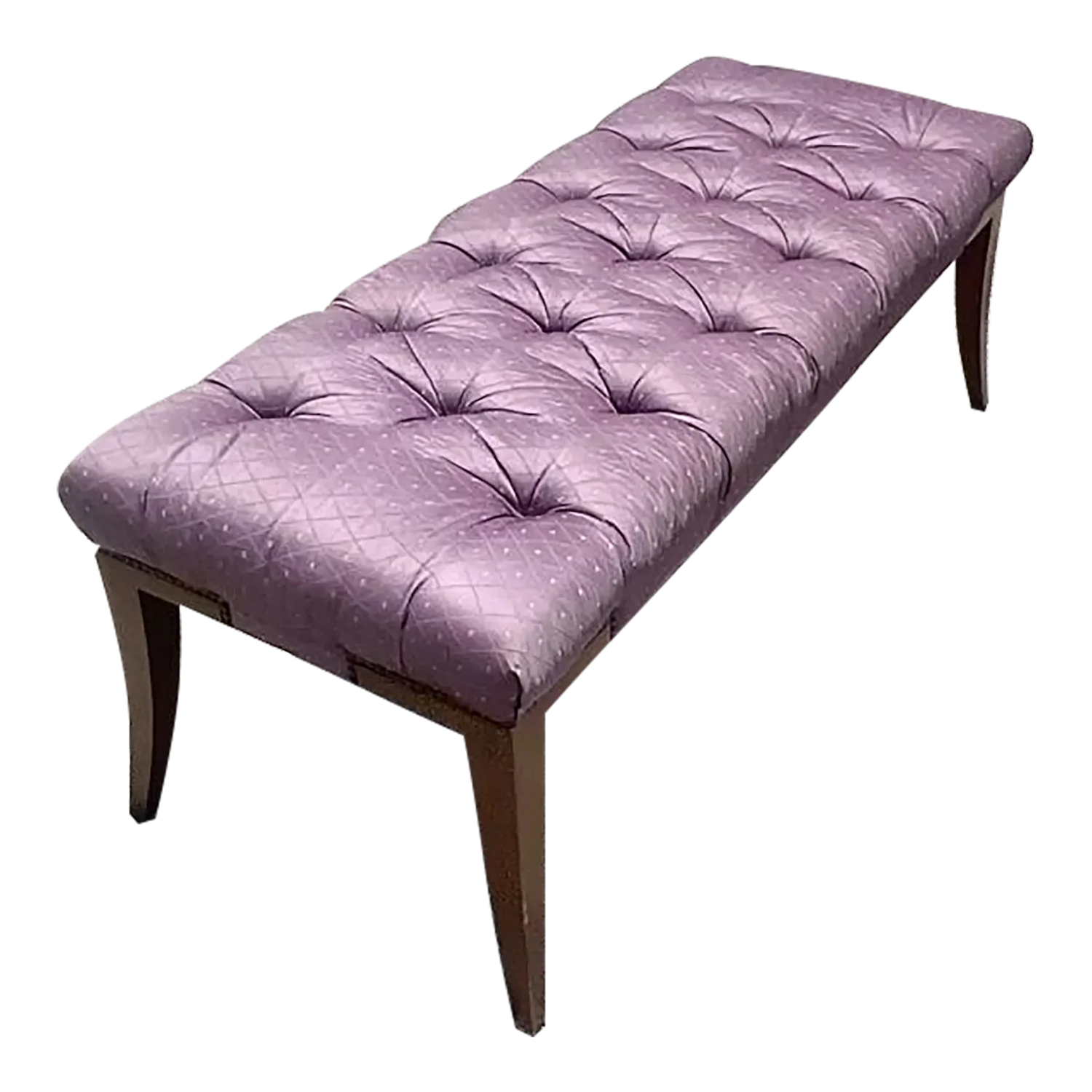 Vintage Regency Baker Tufted Bench
