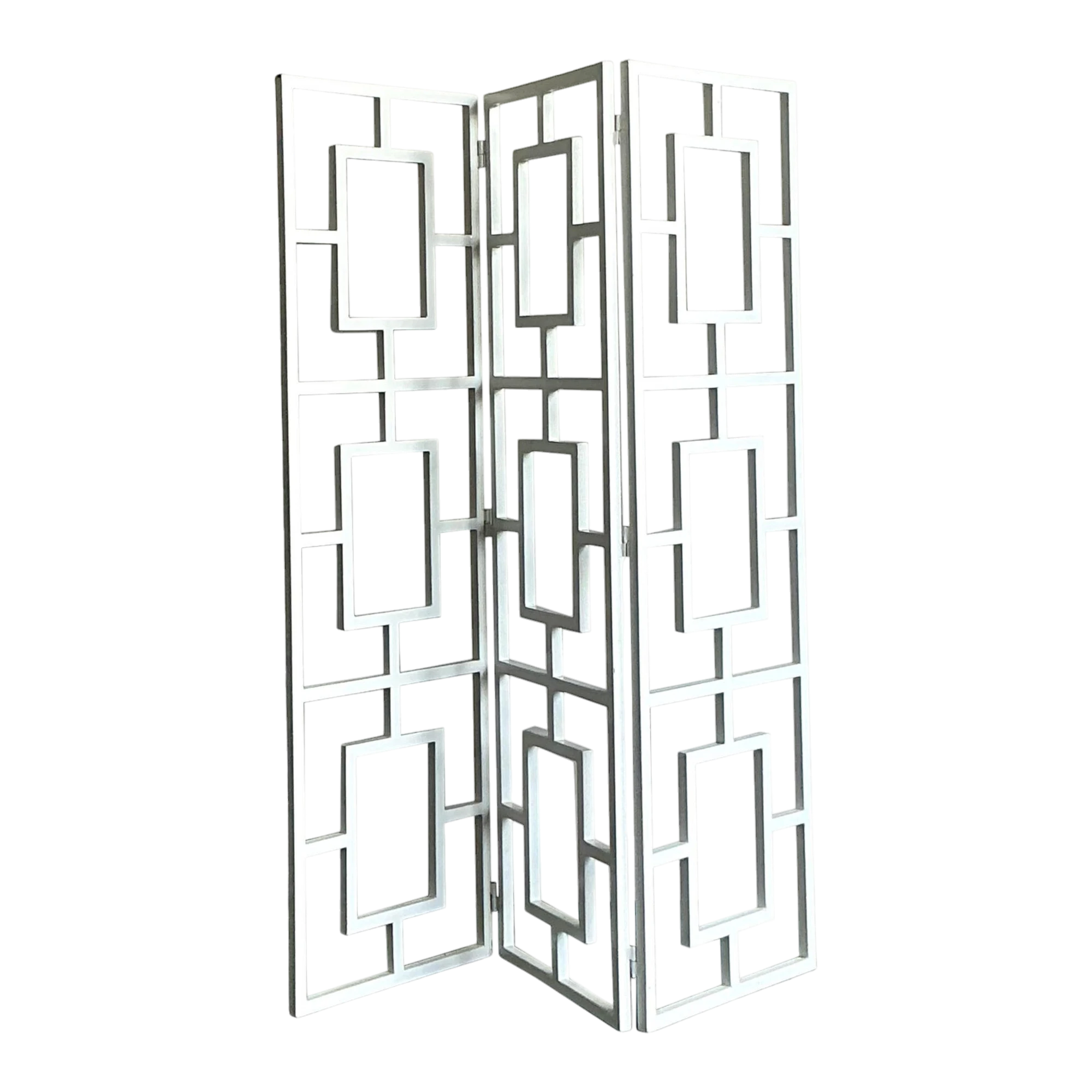 Vintage Regency Block Folding Screen