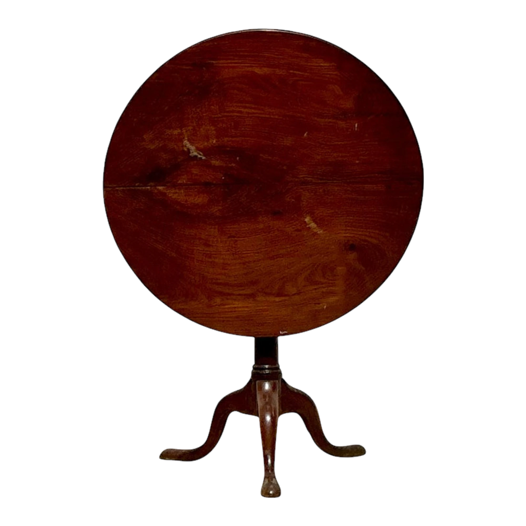 Vintage Regency Bookmatched Tilt Top Table