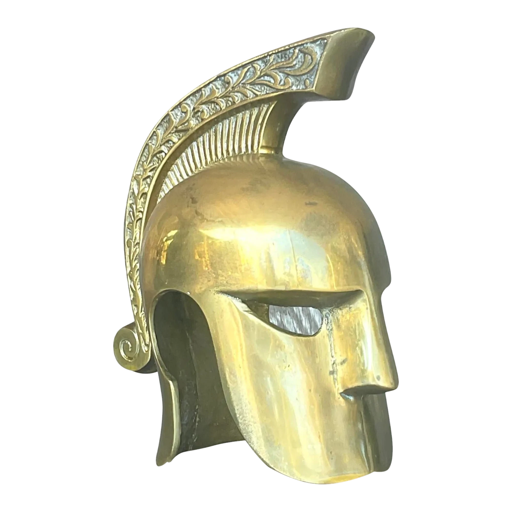 Vintage Regency Brass Gladiator Helmet