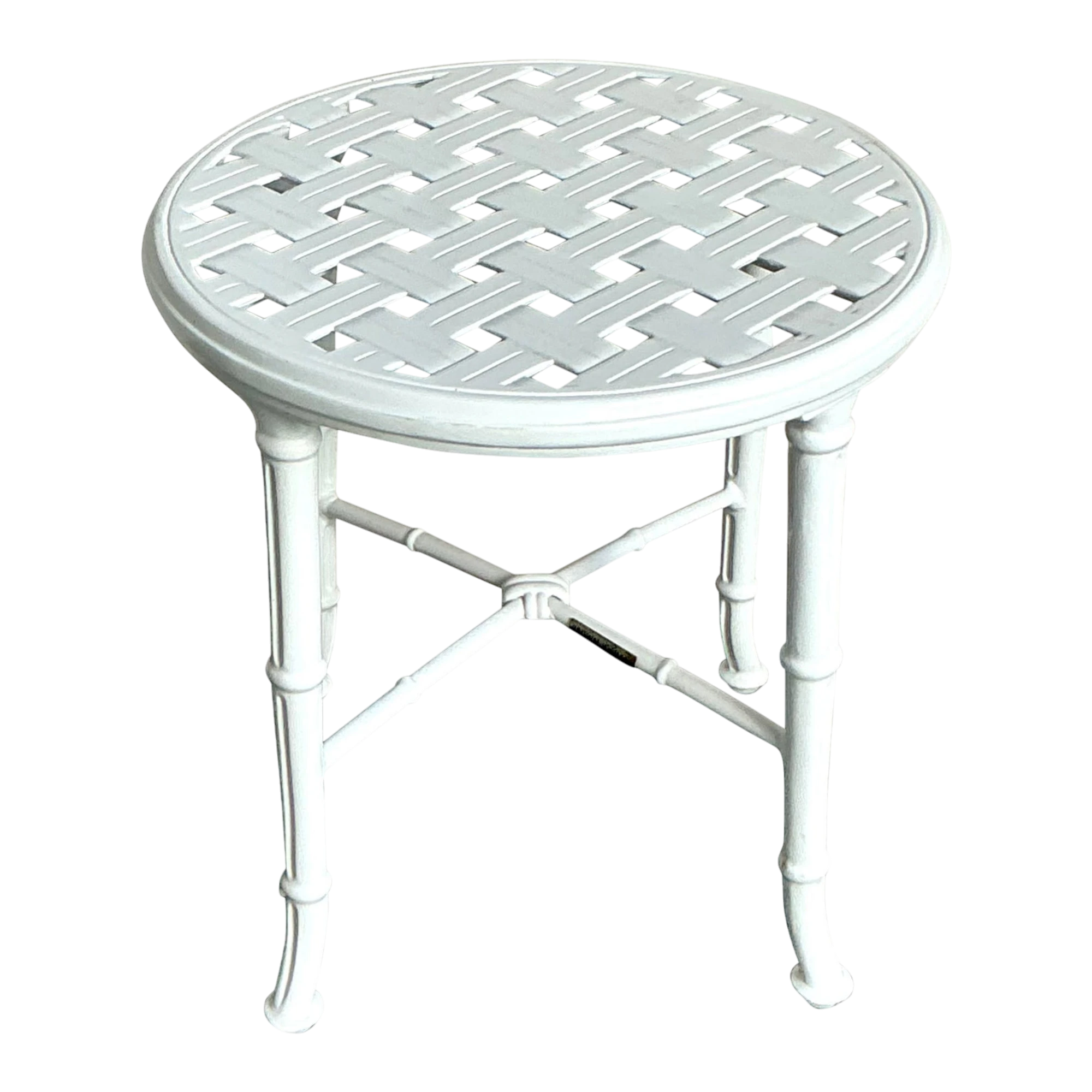 Vintage Regency Brown Jordan Side Table