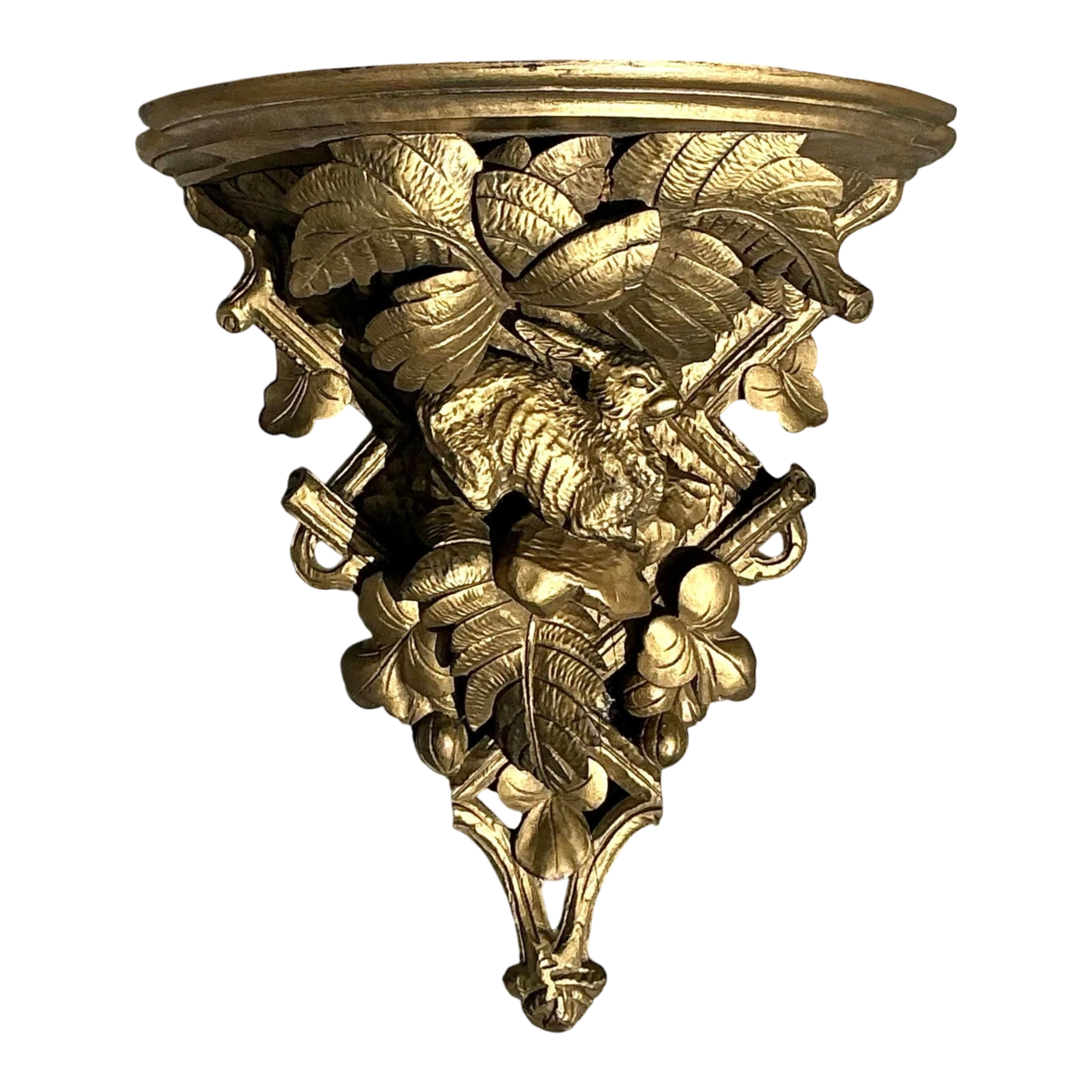 Vintage Regency Carved Wood Gilt Bracket