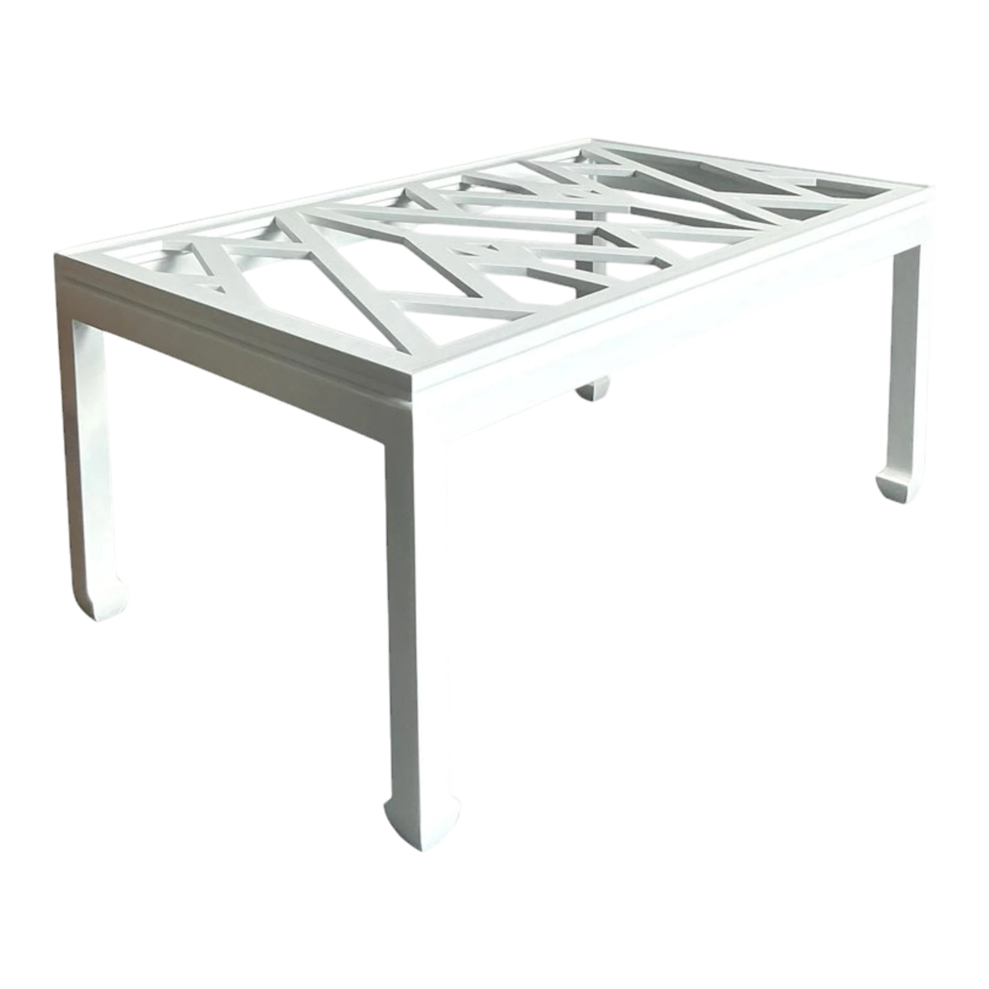 Vintage Regency Chinese Chippendale Ming Dining Table