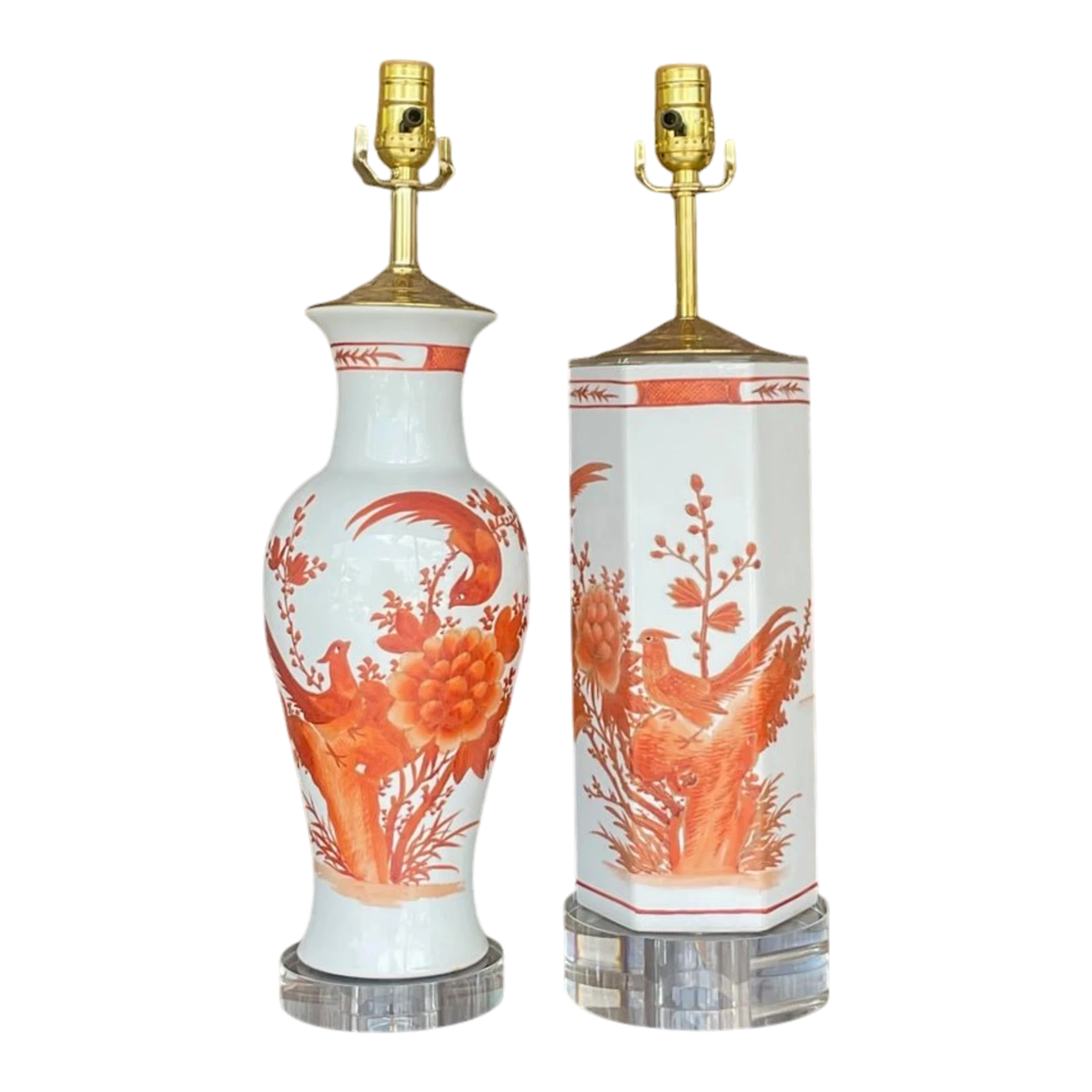 Vintage Regency Chinoiserie Lamps - Vintage Regency Chinoiserie Lamps - Set of TwoSet of Two