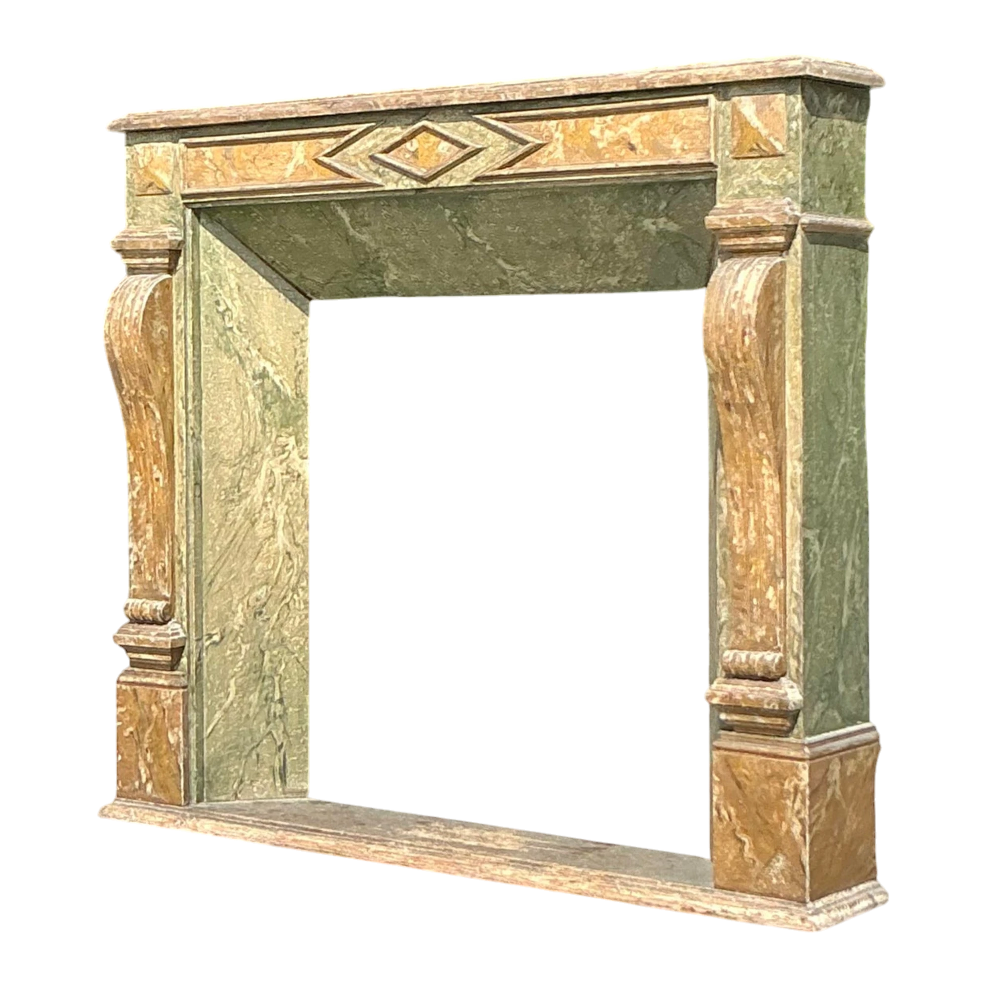 Vintage Regency Faux Finished Fireplace Surround