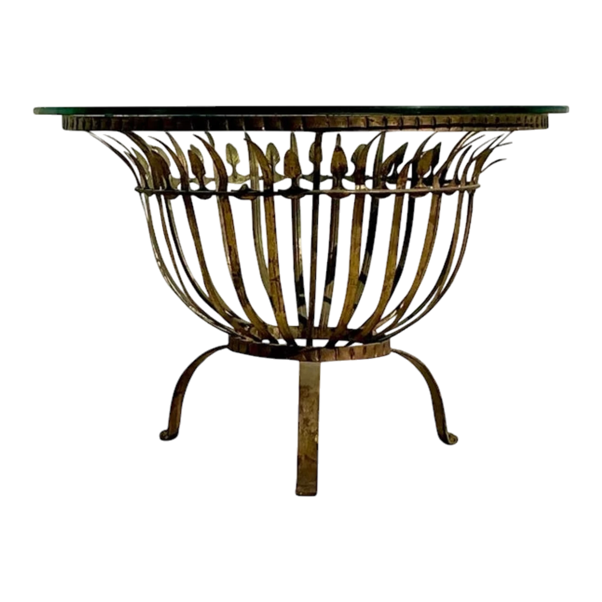 Vintage Regency Ferrocolor Spain Gilt Table