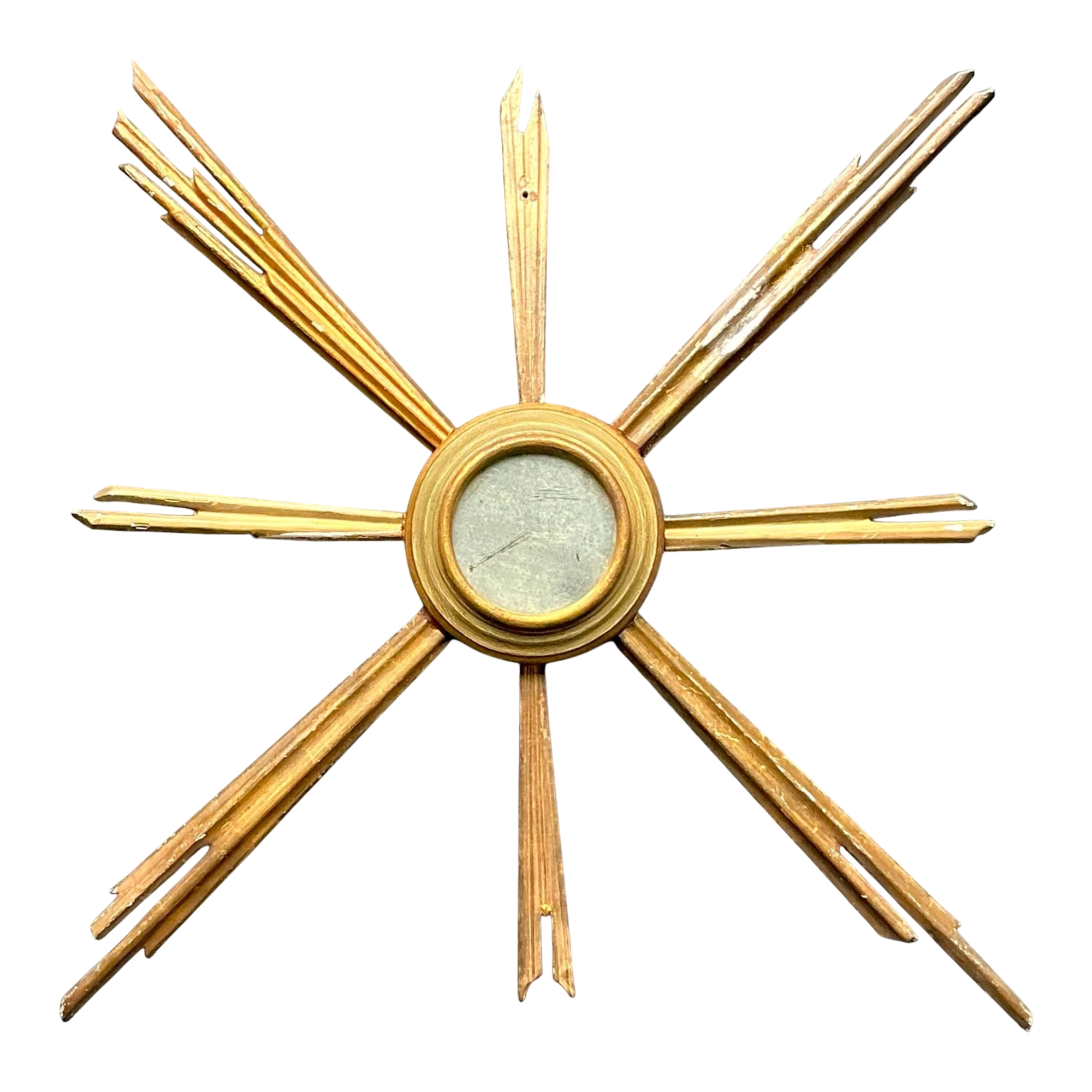 Vintage Regency Gilt Starburst Mirror