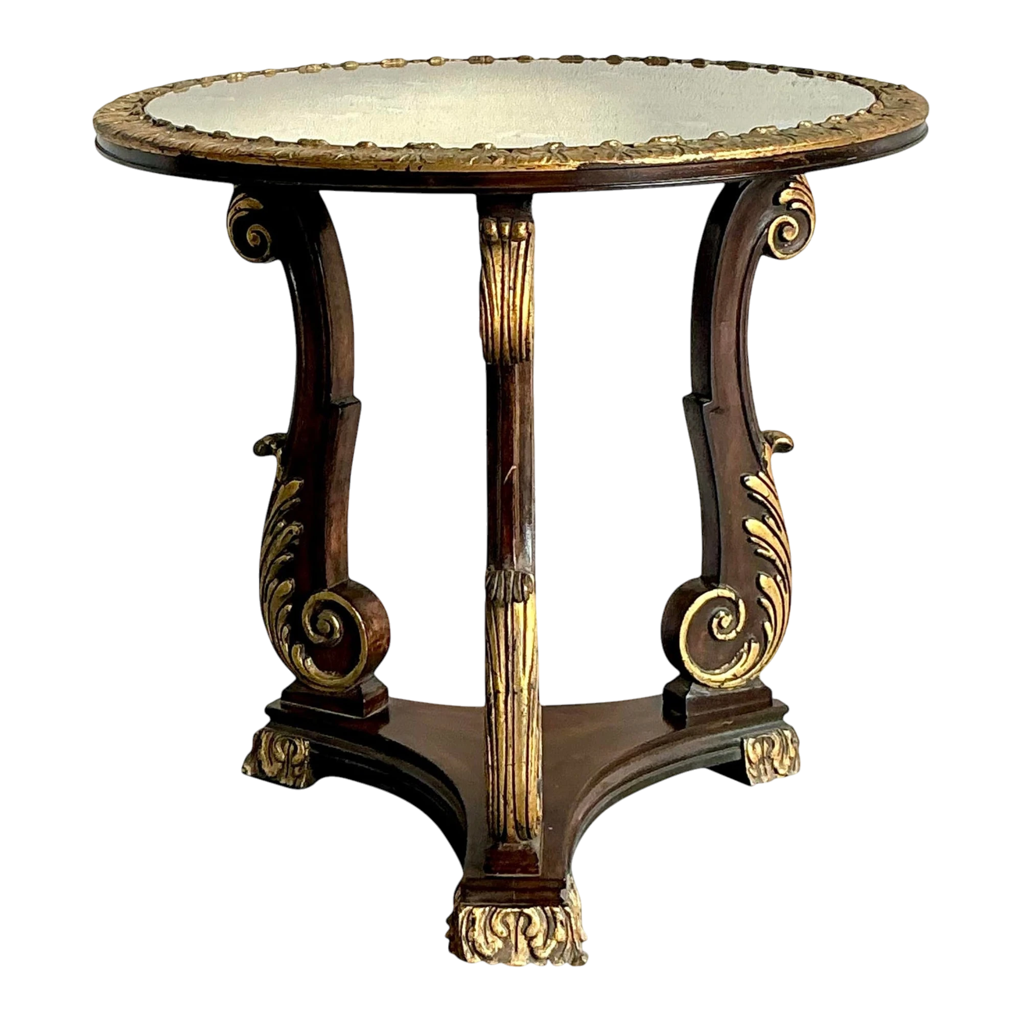Vintage Regency Gilt Tipped Side Table