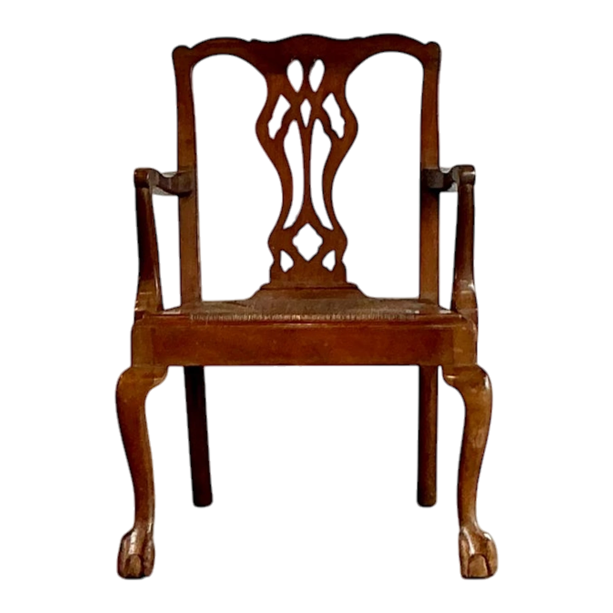 Vintage Regency Paine Furniture Claw and Ball Fireside Chair