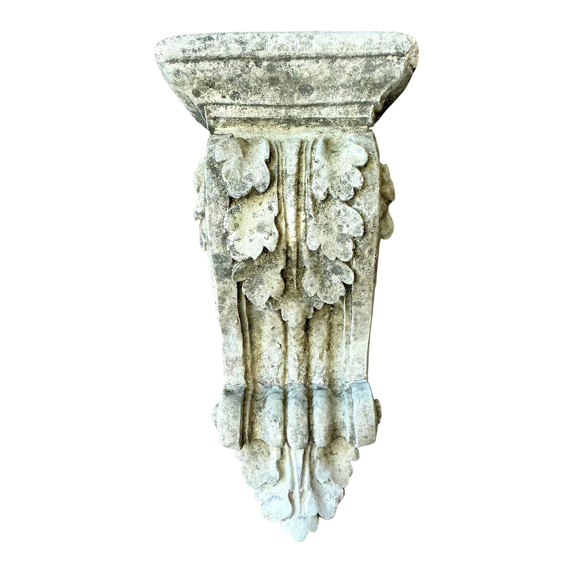 Vintage Regency Patinated Cast Concrete Architectural Bracket