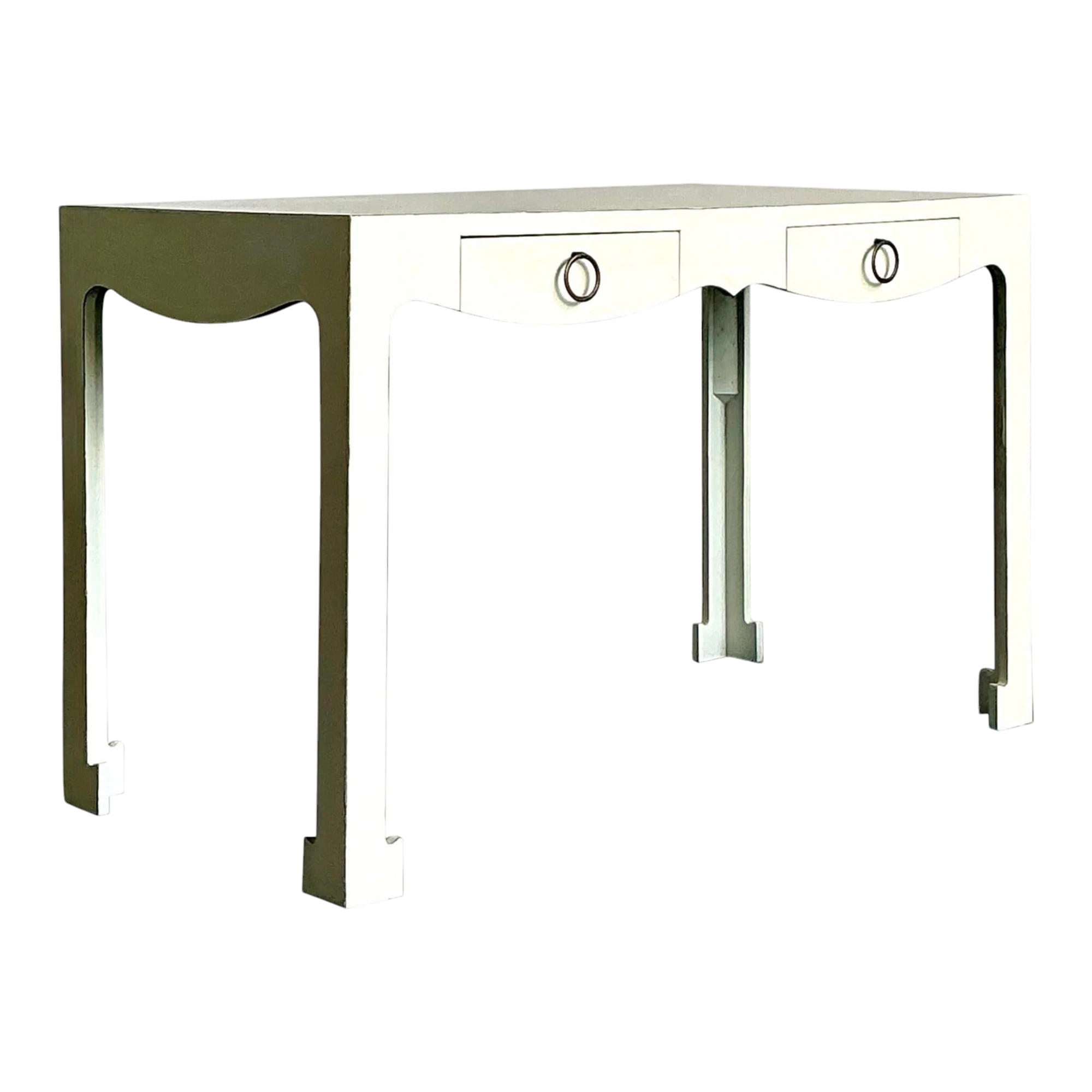 Vintage Regency Scalloped Writing Desk
