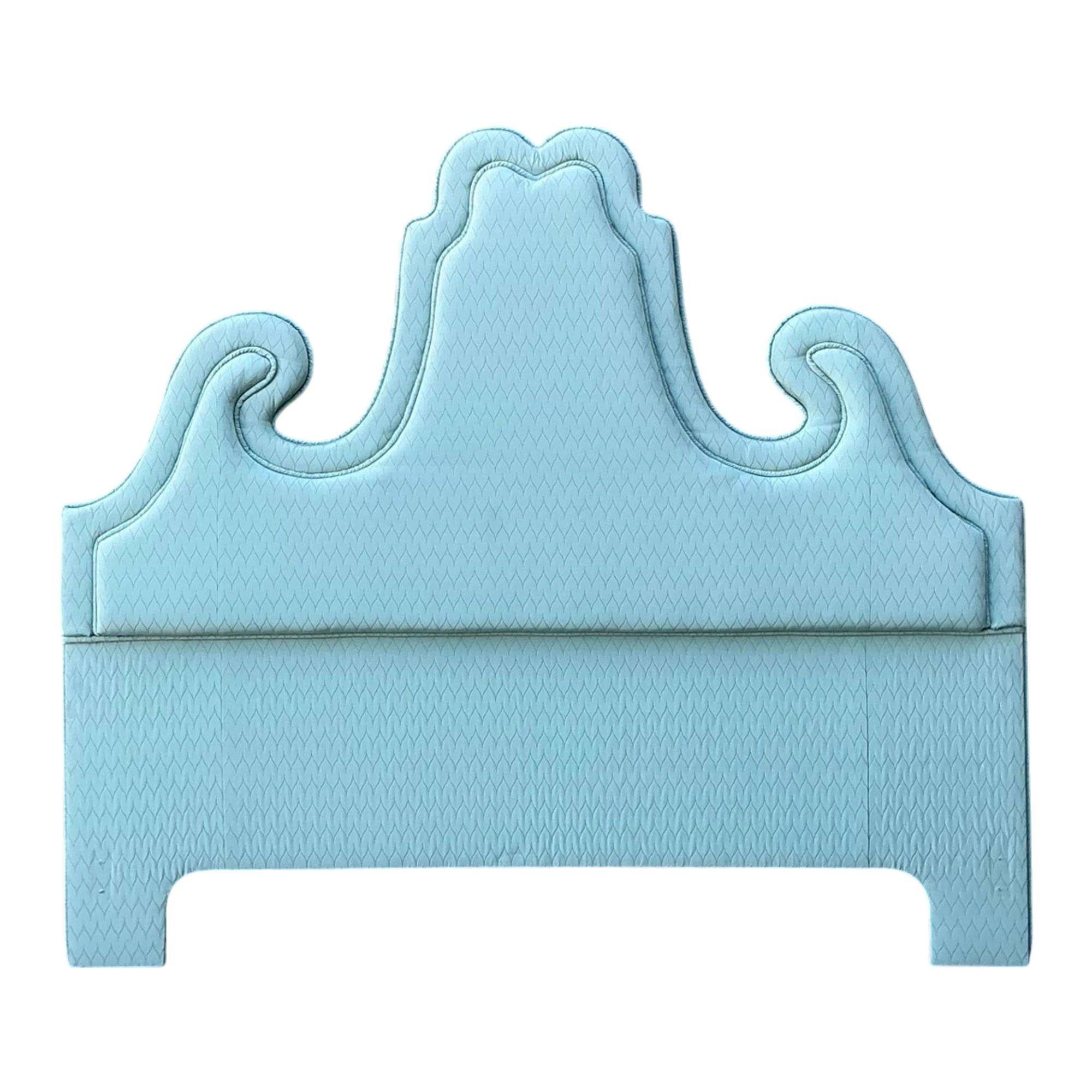Vintage Regency Upholstered Queen Headboard