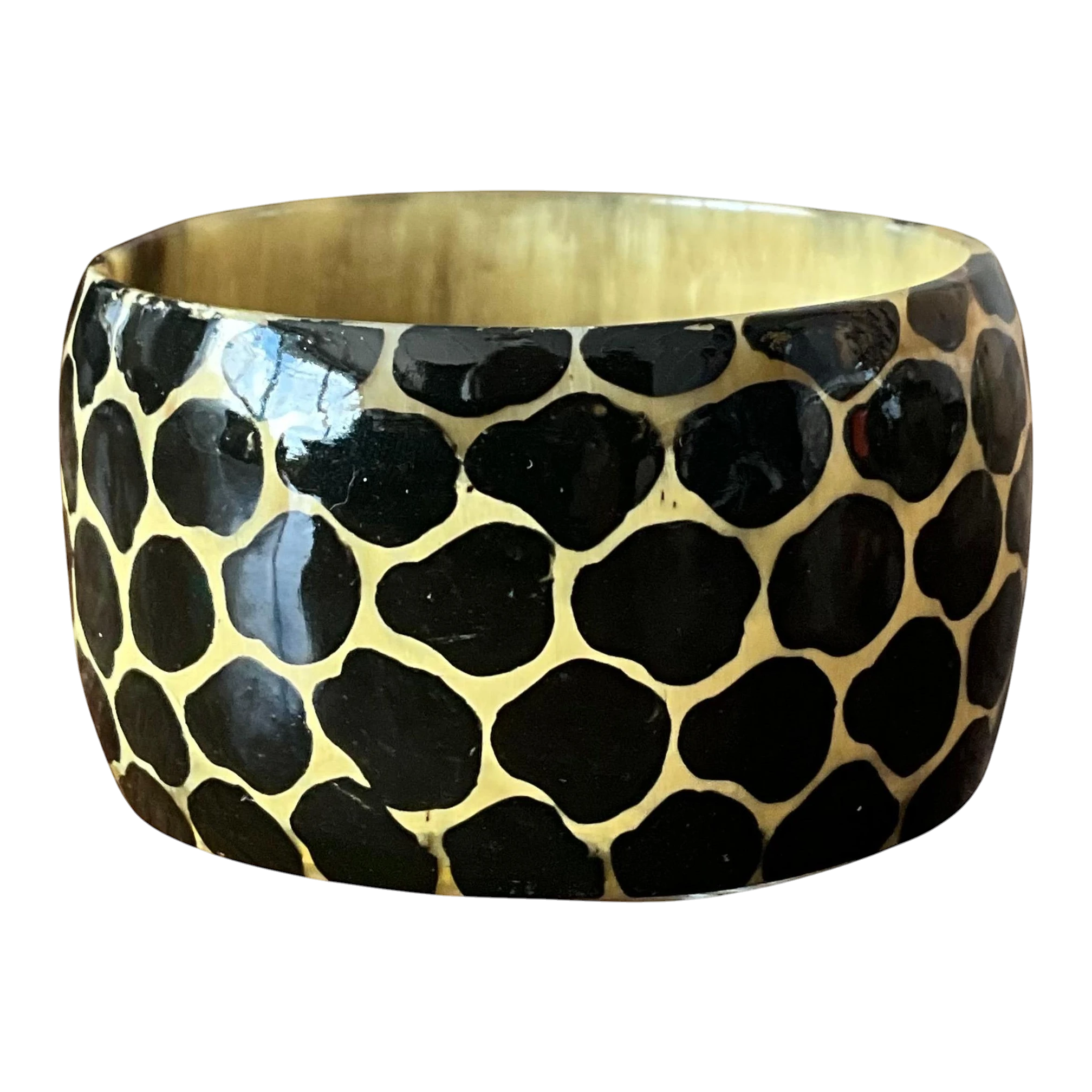 Vintage Resin Kenya Giraffe Bangle — additional photo 1