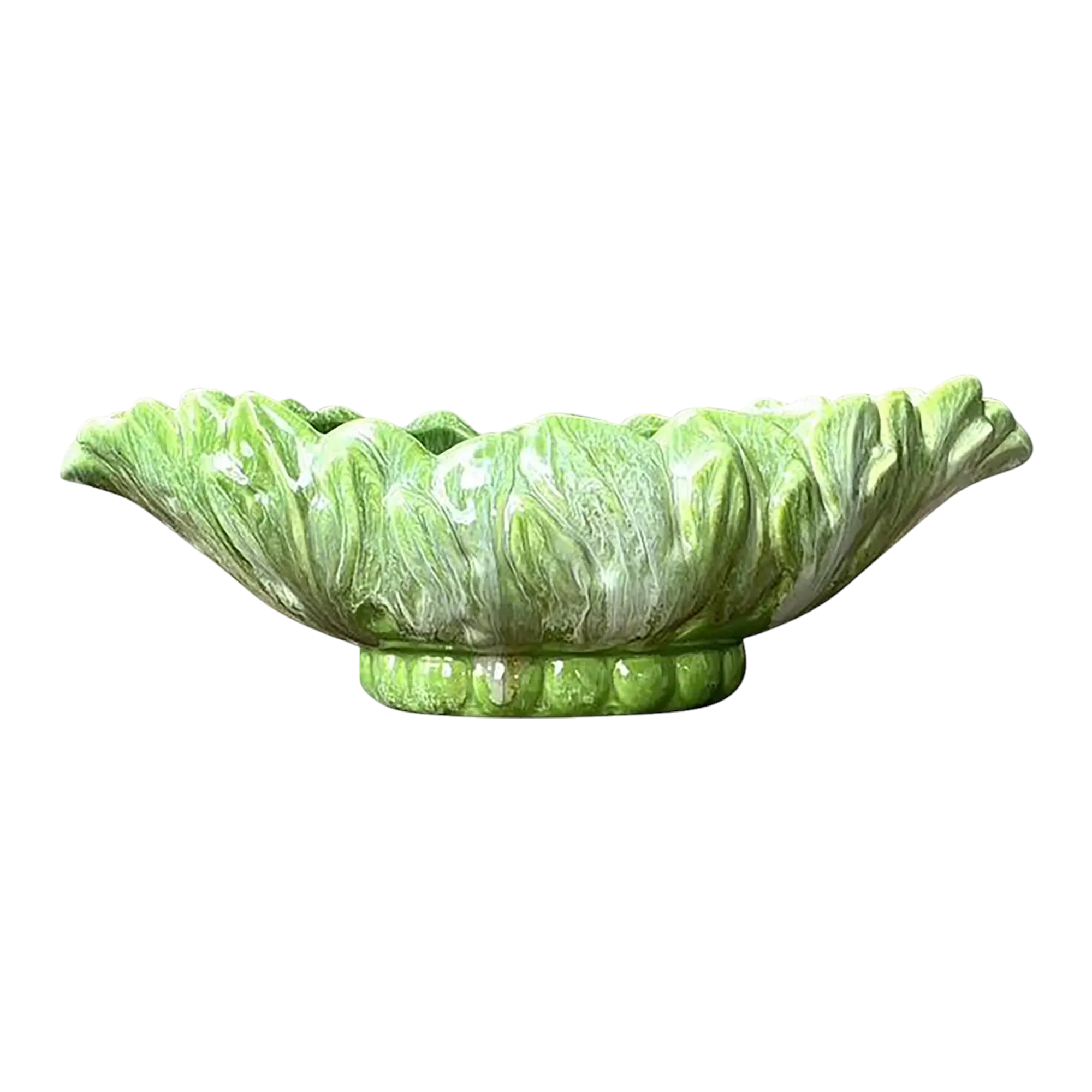 Vintage Royal Haeger Glazed Ceramic Leaf Bowl