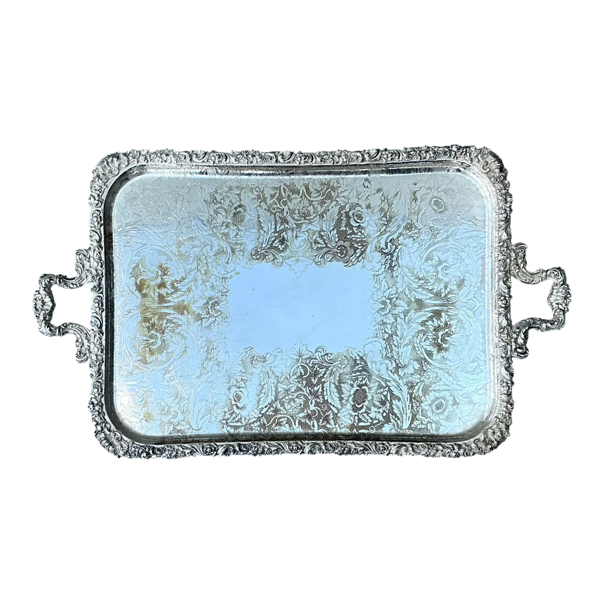 Vintage Silver Plate Tray — additional photo 1
