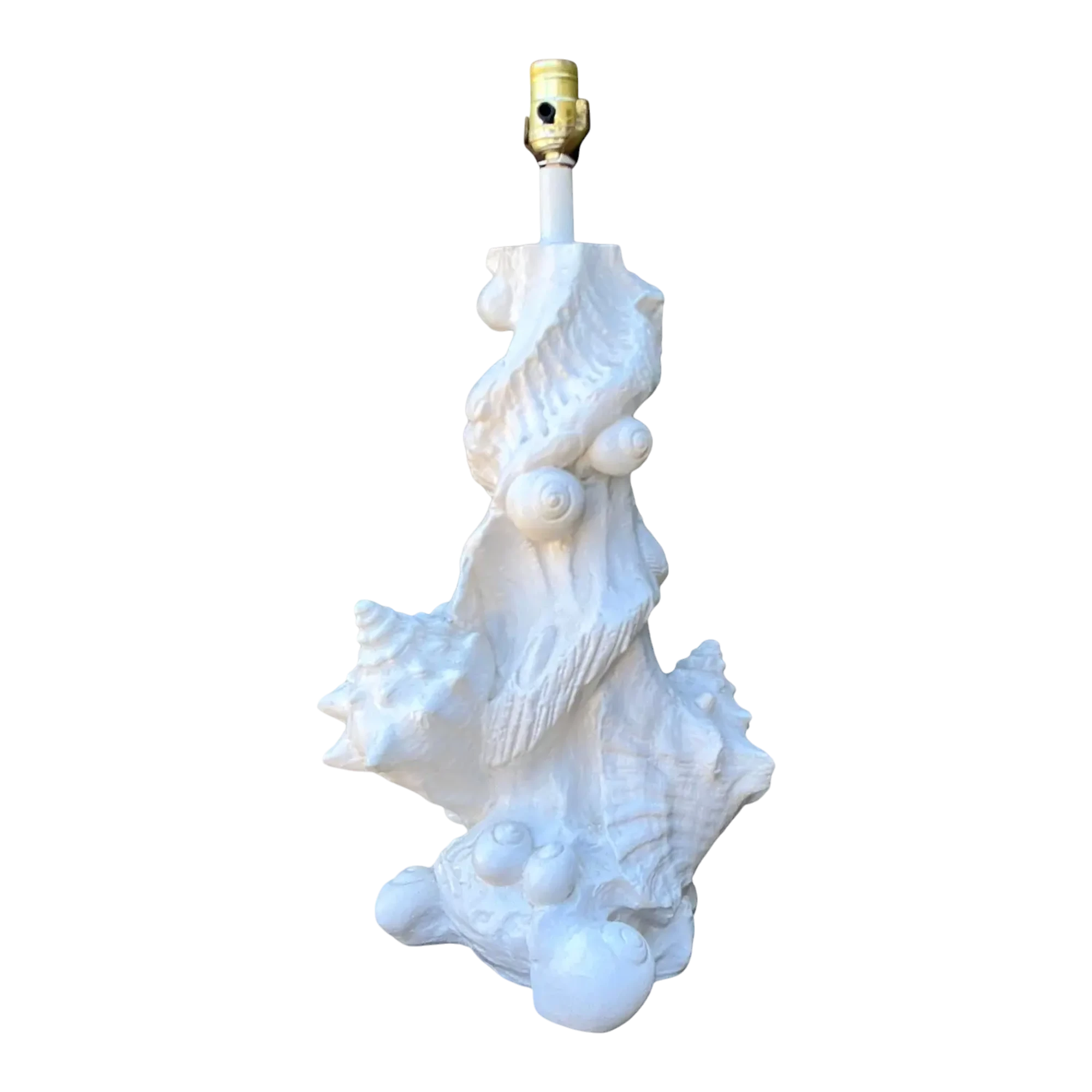 Vintage Sirmos Plaster Shell Lamp