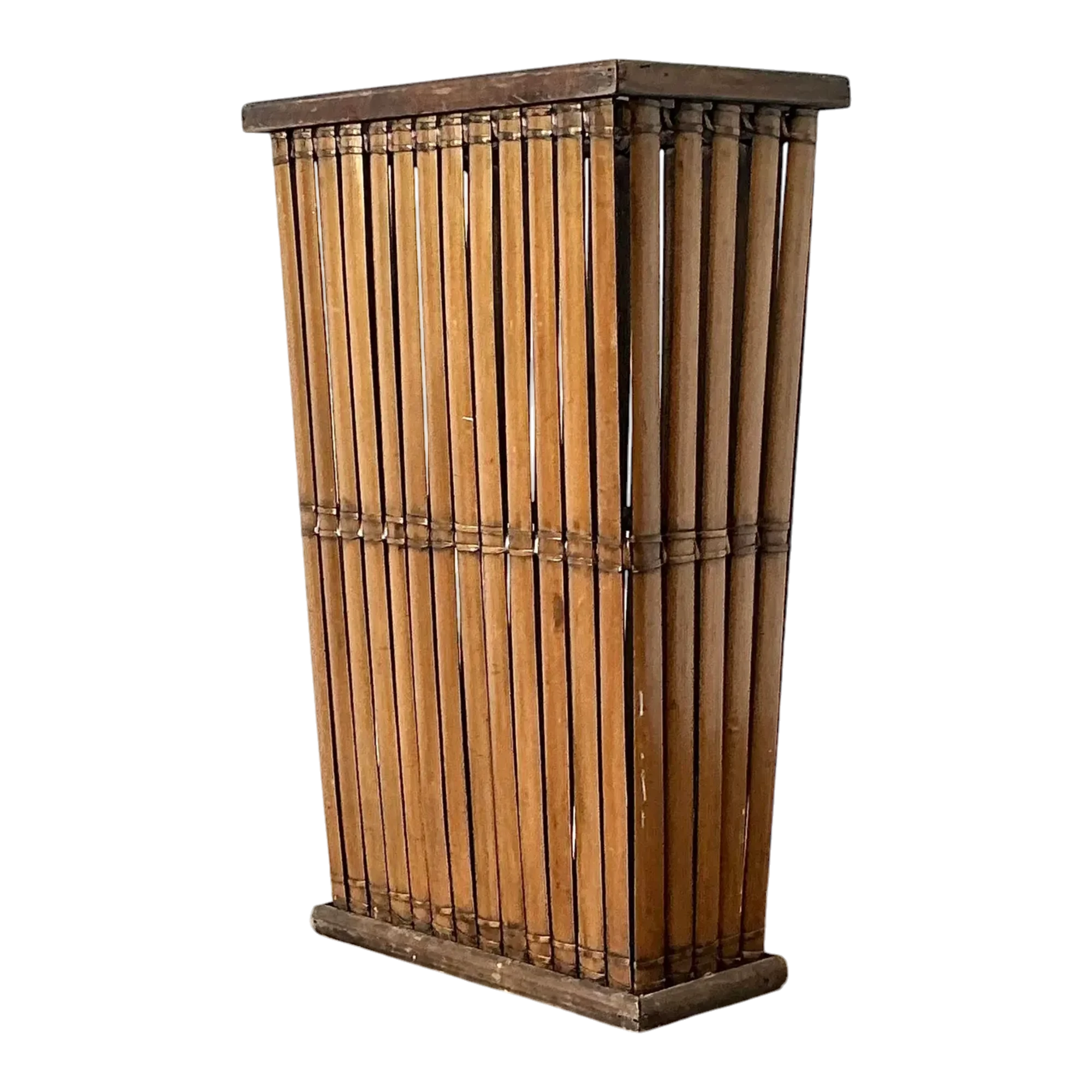 Vintage Split Rattan Umbrella Stand