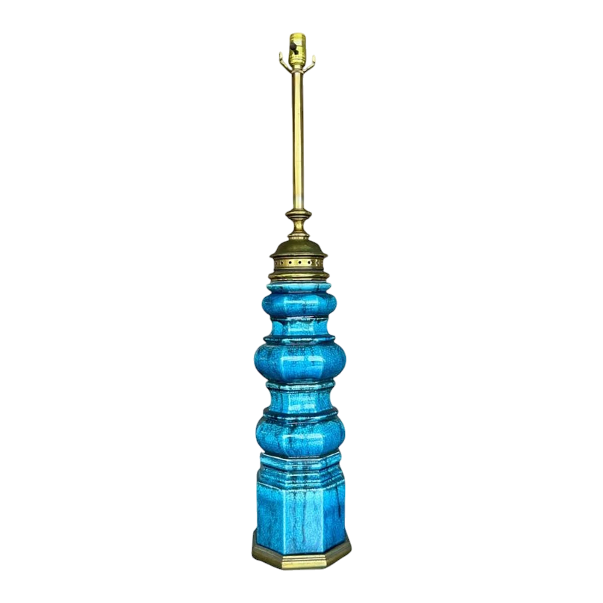 Vintage Stiffel Mid-Century Modern Glazed Ceramic Lamp