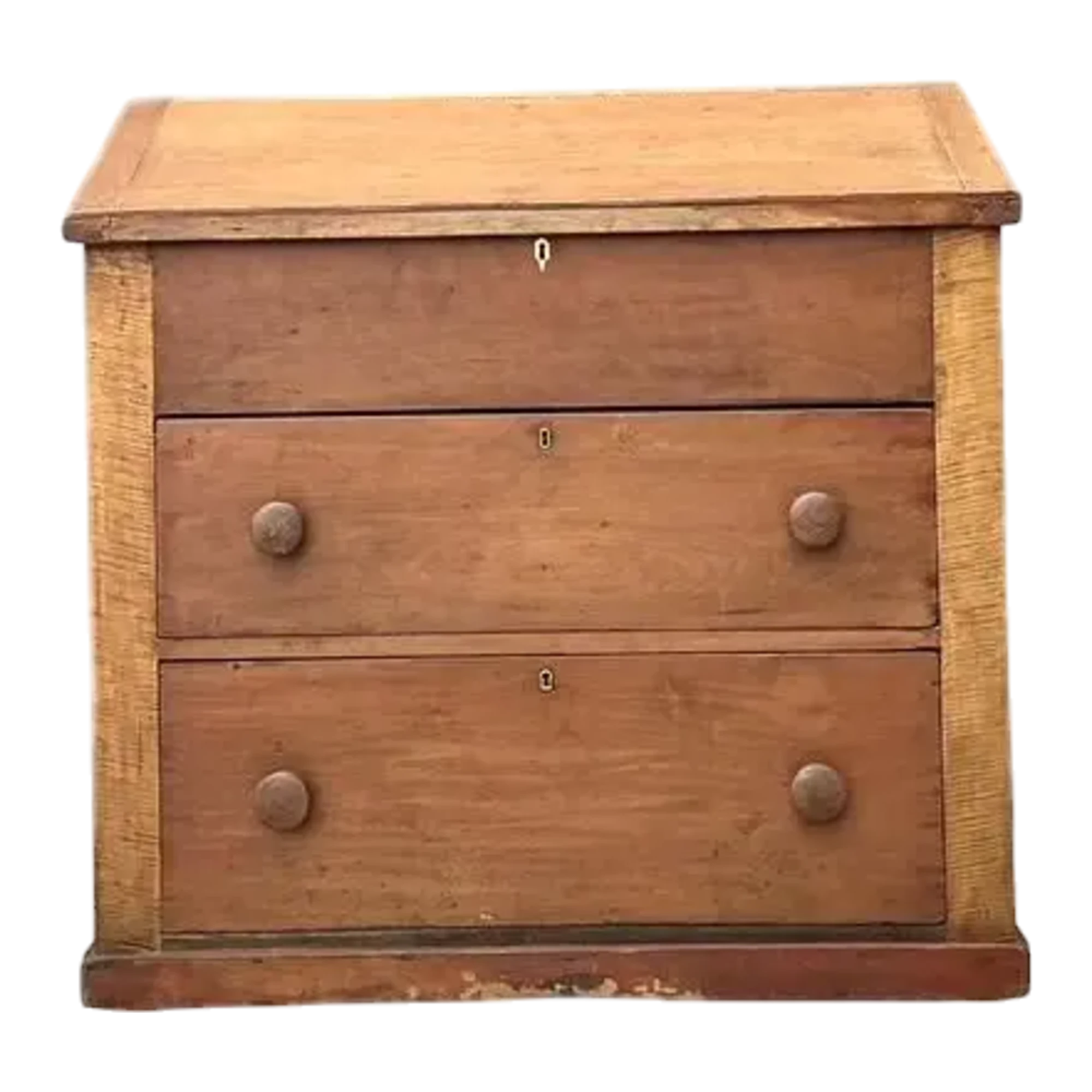 Vintage Tiger Maple Butlers Desk — additional photo 1
