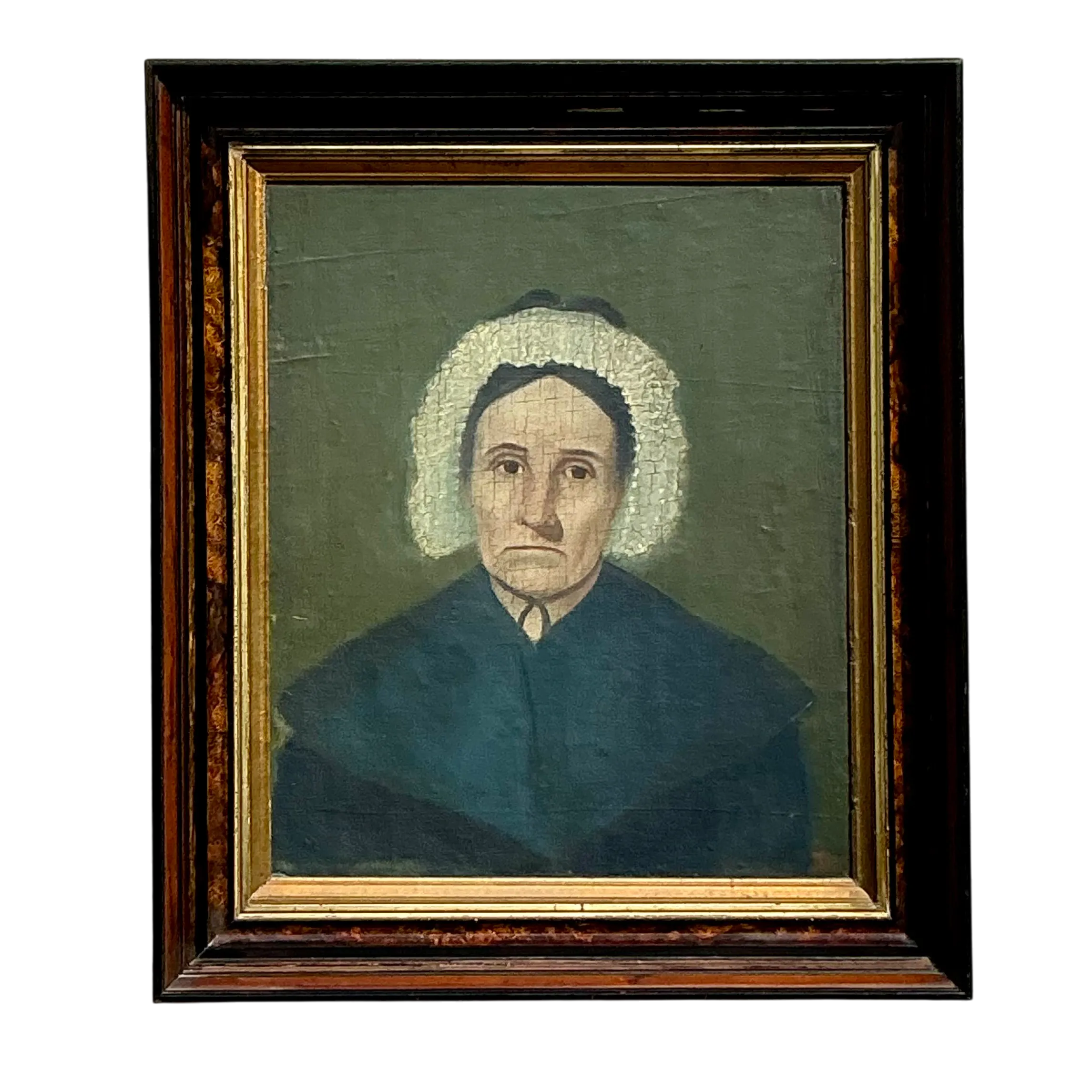 Vintage Boho 19th Century Original Oil Portrait of Woman — additional photo 6