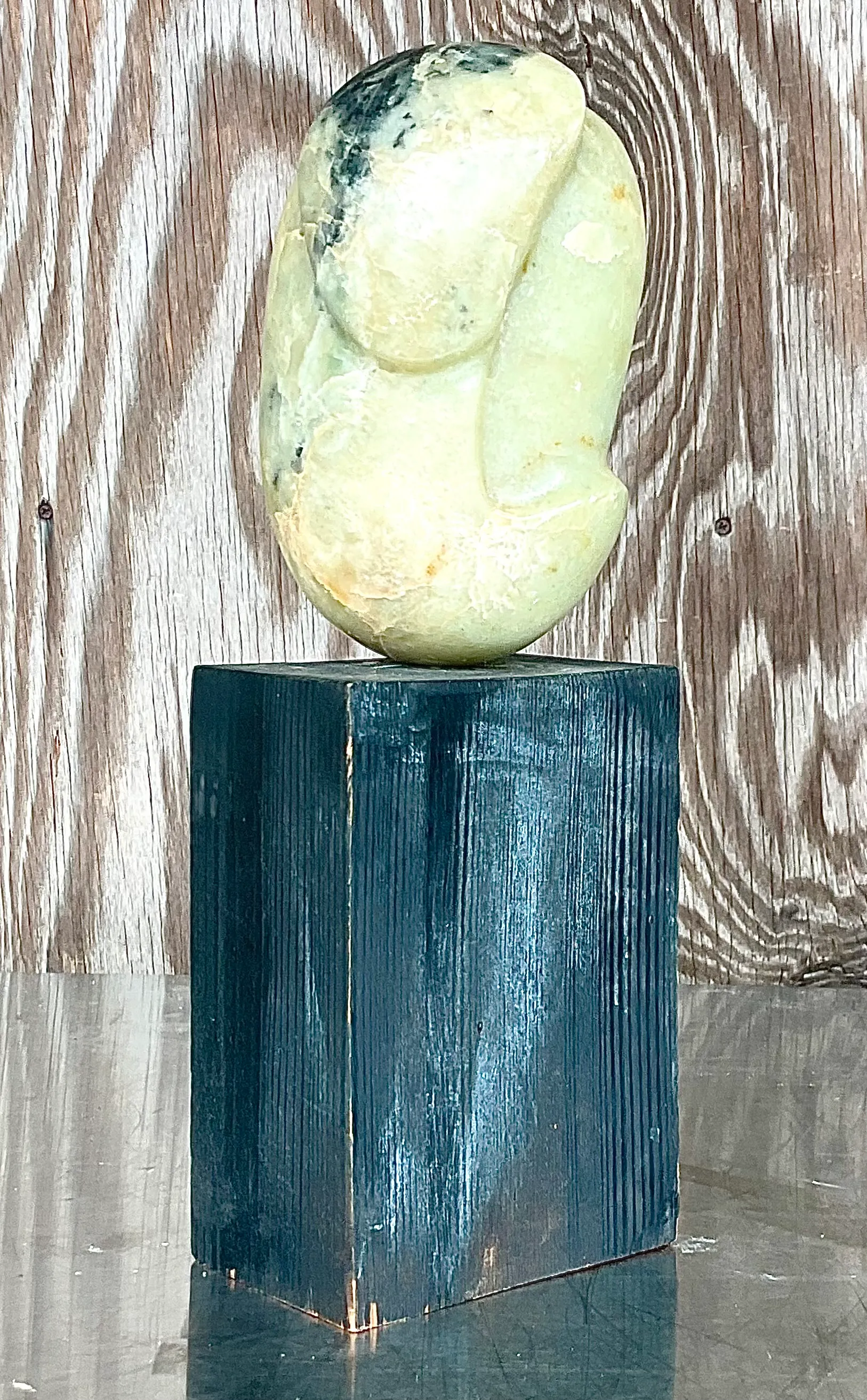 Vintage Boho Carved Stone Sculpture — additional photo 4