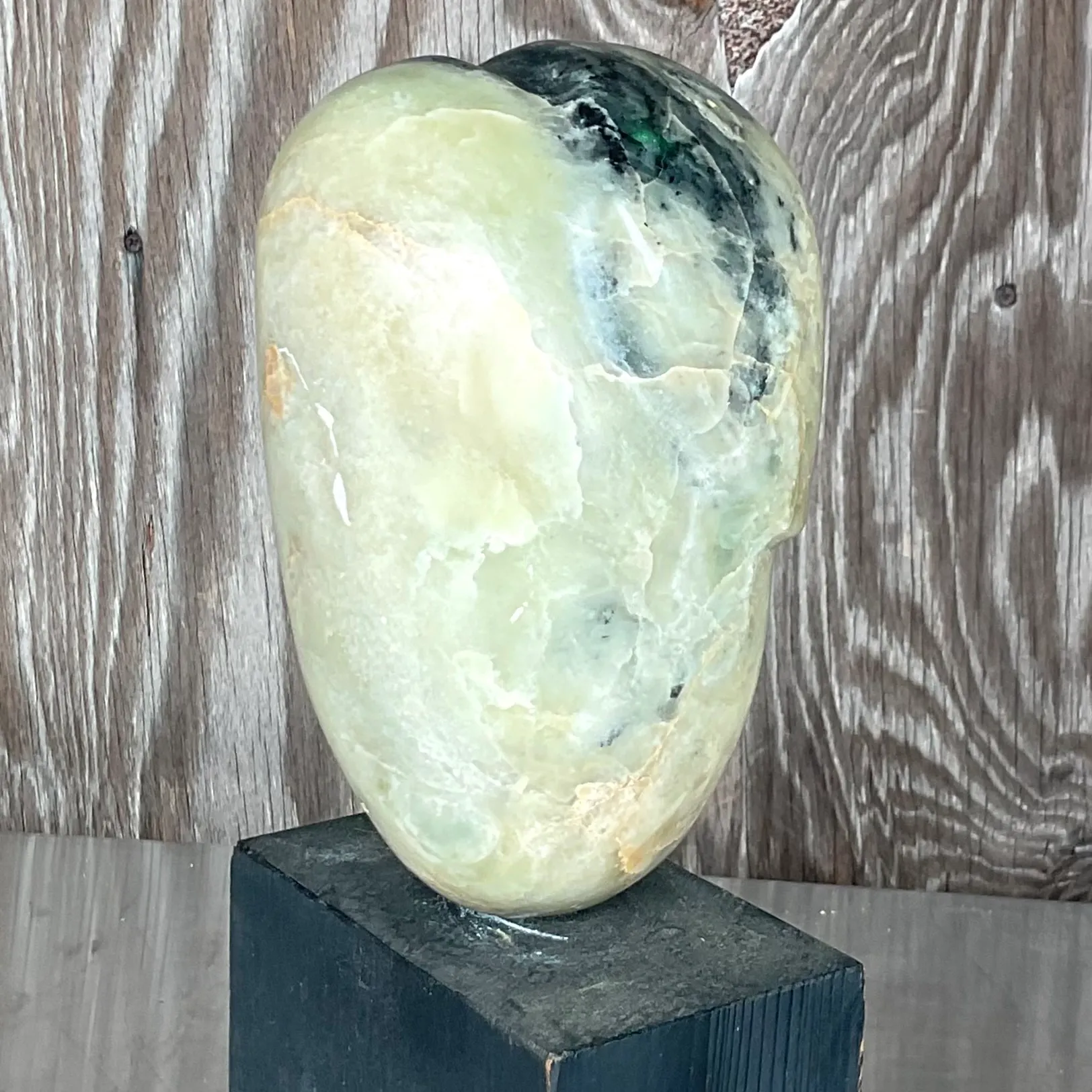 Vintage Boho Carved Stone Sculpture — additional photo 5