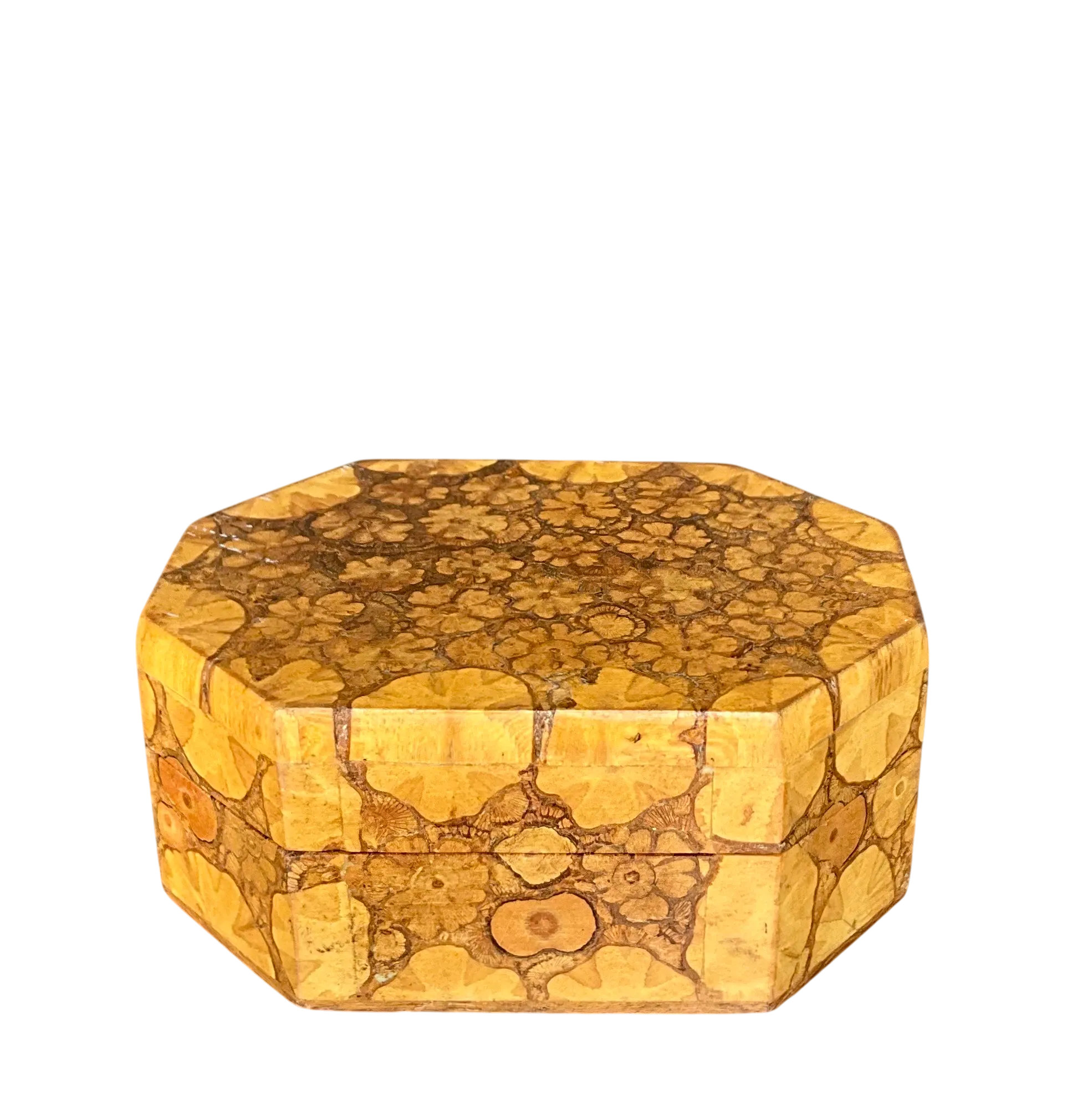 Vintage Boho Burl Wood Box — additional photo 3