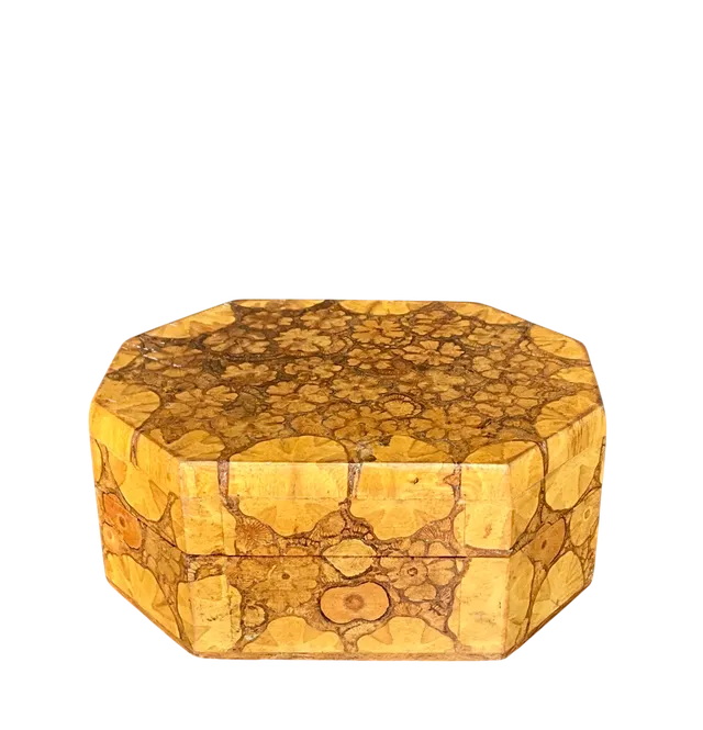 Vintage Boho Burl Wood Box — additional photo 3