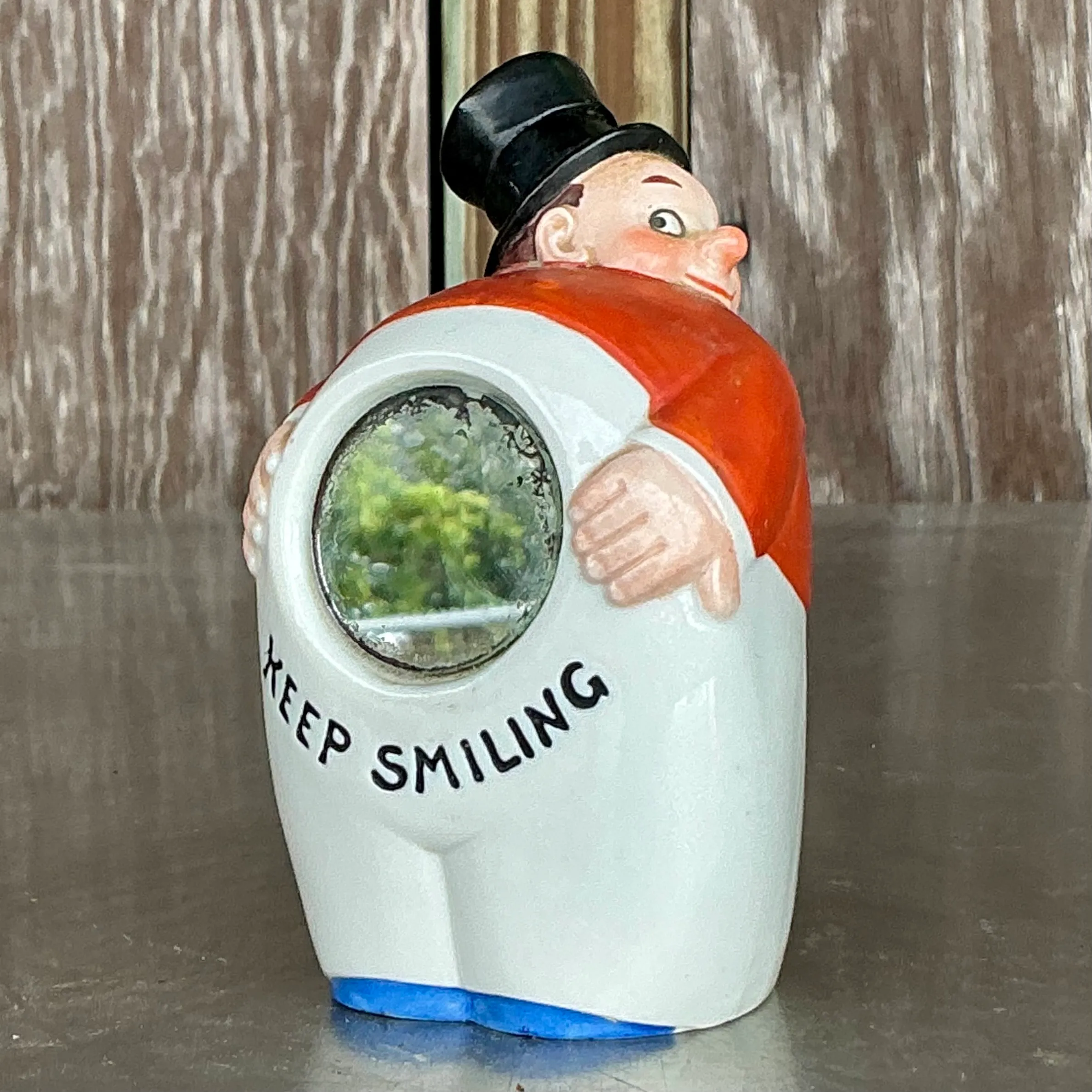Vintage Boho German Painted Flask — additional photo 1