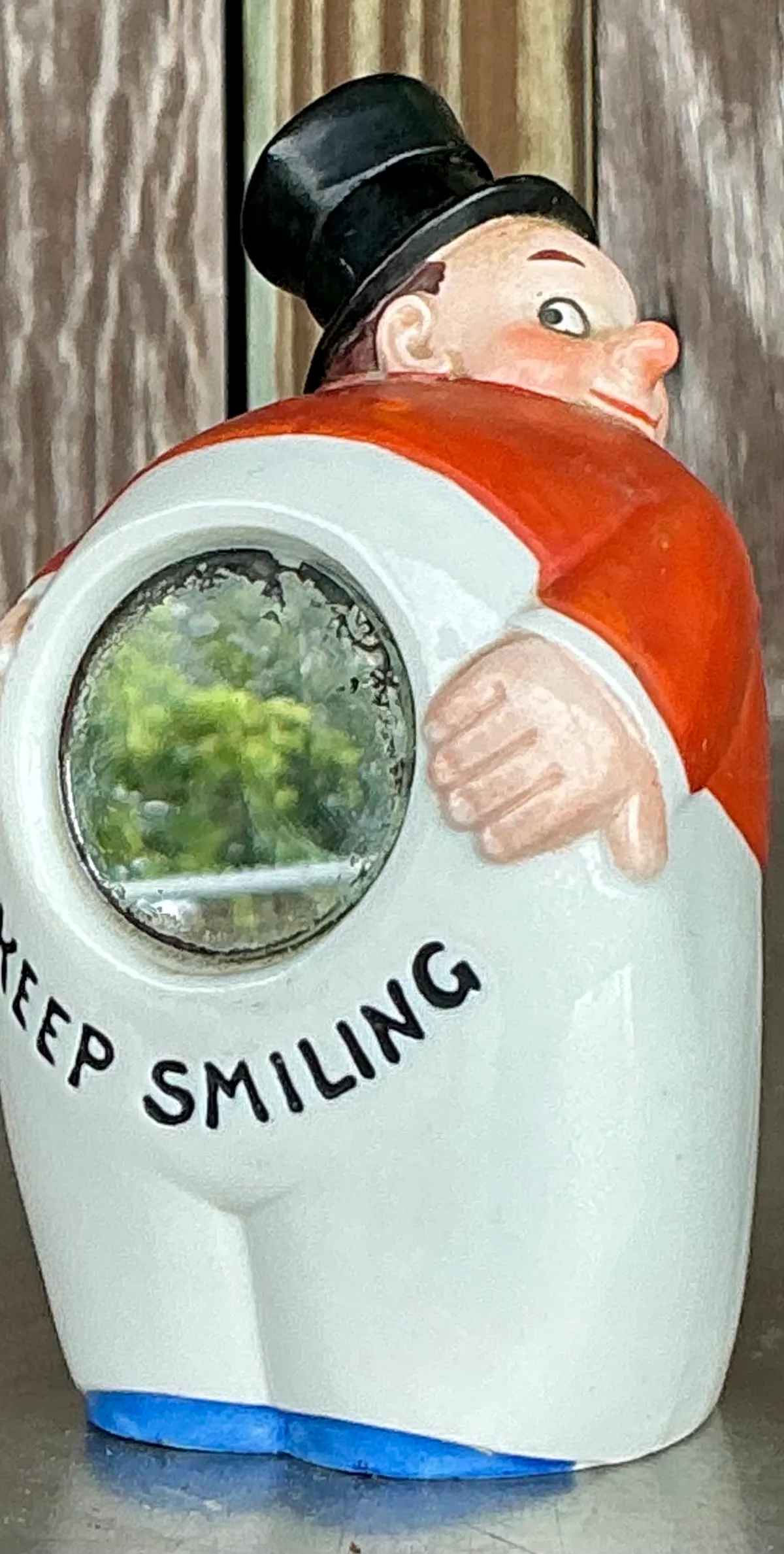 Vintage Boho German Painted Flask — additional photo 1