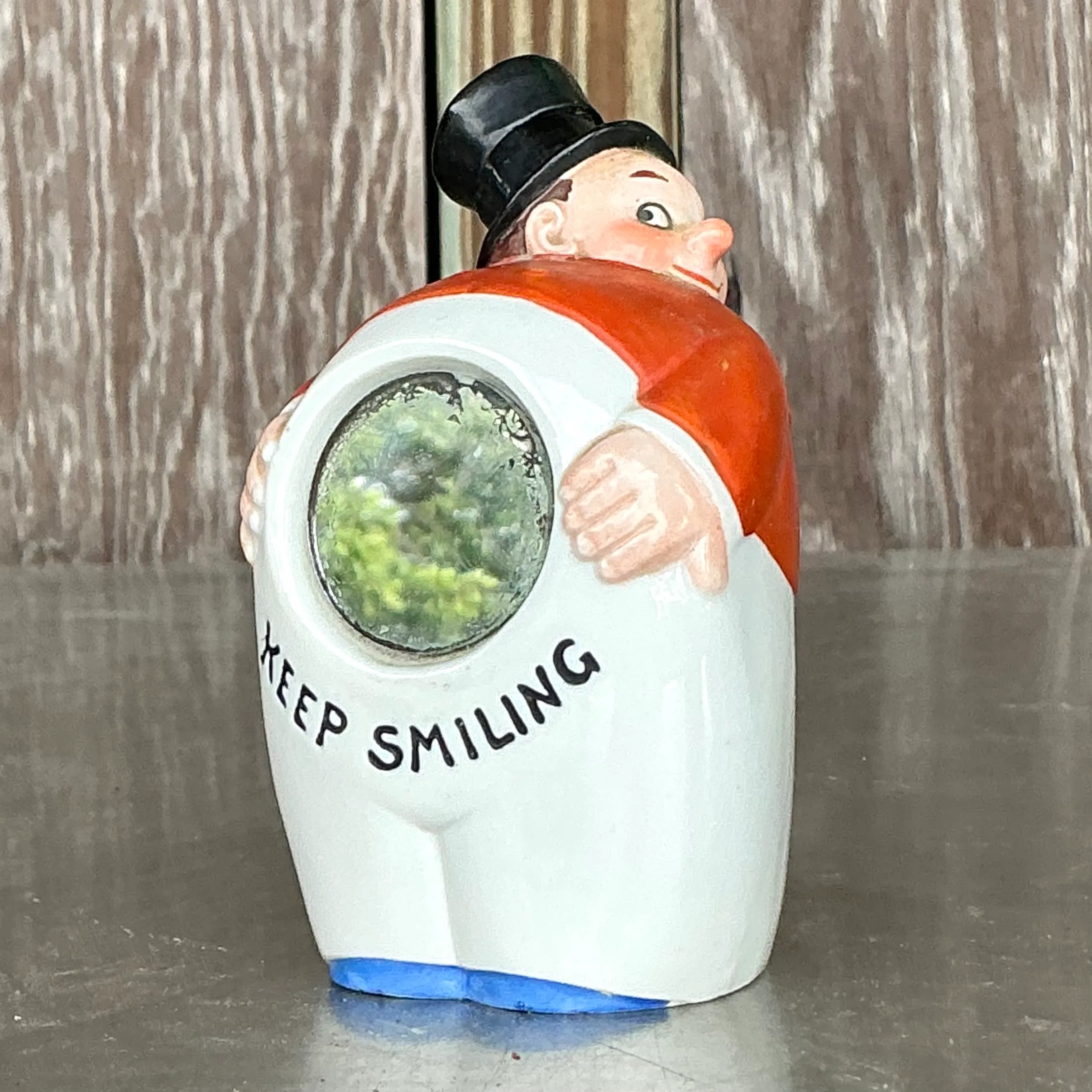 Vintage Boho German Painted Flask — additional photo 2