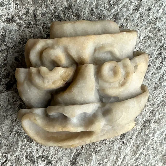 Vintage Boho Stacked Stone Face Sculpture — additional photo 5