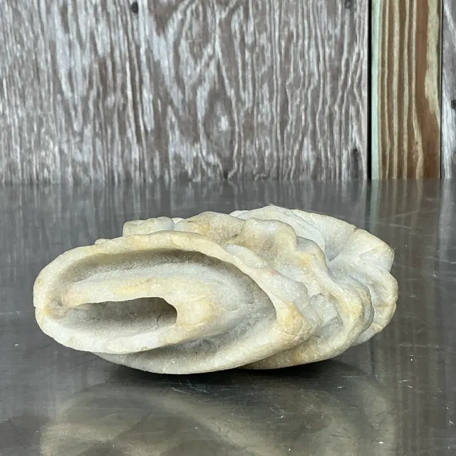 Vintage Boho Stacked Stone Face Sculpture — additional photo 4