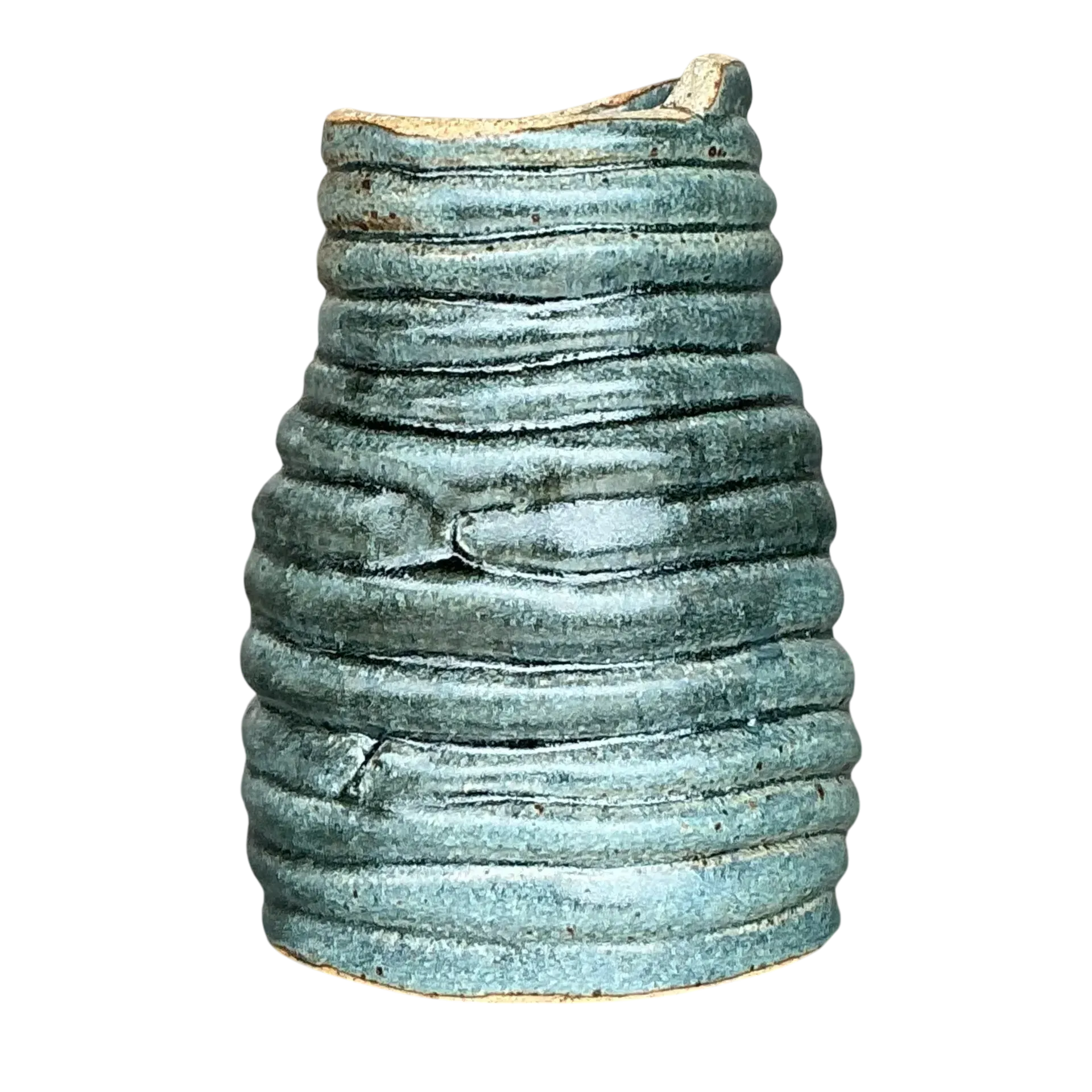 Vintage Boho Original Coil Pottery Vase
