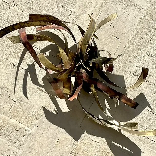 Vintage Boho 1980 Silas Seandel Brutalist Wall Sculpture — additional photo 1