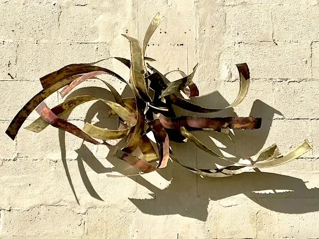 Vintage Boho 1980 Silas Seandel Brutalist Wall Sculpture — additional photo 2