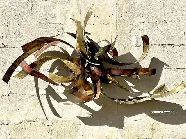 Vintage Boho 1980 Silas Seandel Brutalist Wall Sculpture — additional photo 4