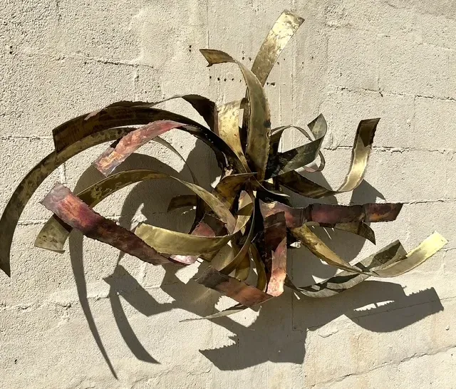Vintage Boho 1980 Silas Seandel Brutalist Wall Sculpture — additional photo 5