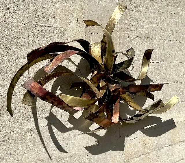 Vintage Boho 1980 Silas Seandel Brutalist Wall Sculpture — additional photo 6
